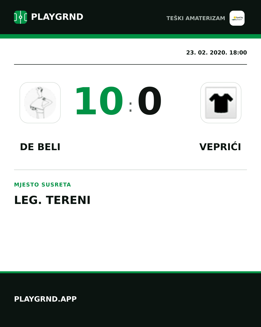 Instagram slika: DE Beli 10:0 Veprići