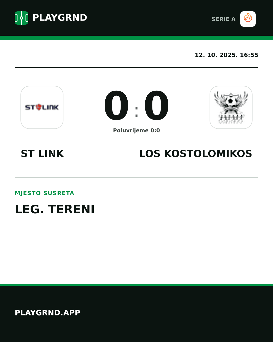 Instagram slika: ST Link 0:0 Los Kostolomikos