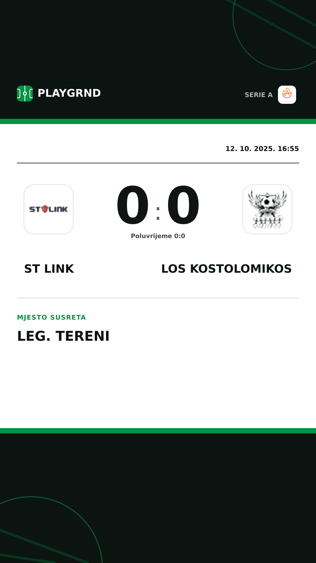 Instagram slika: ST Link 0:0 Los Kostolomikos