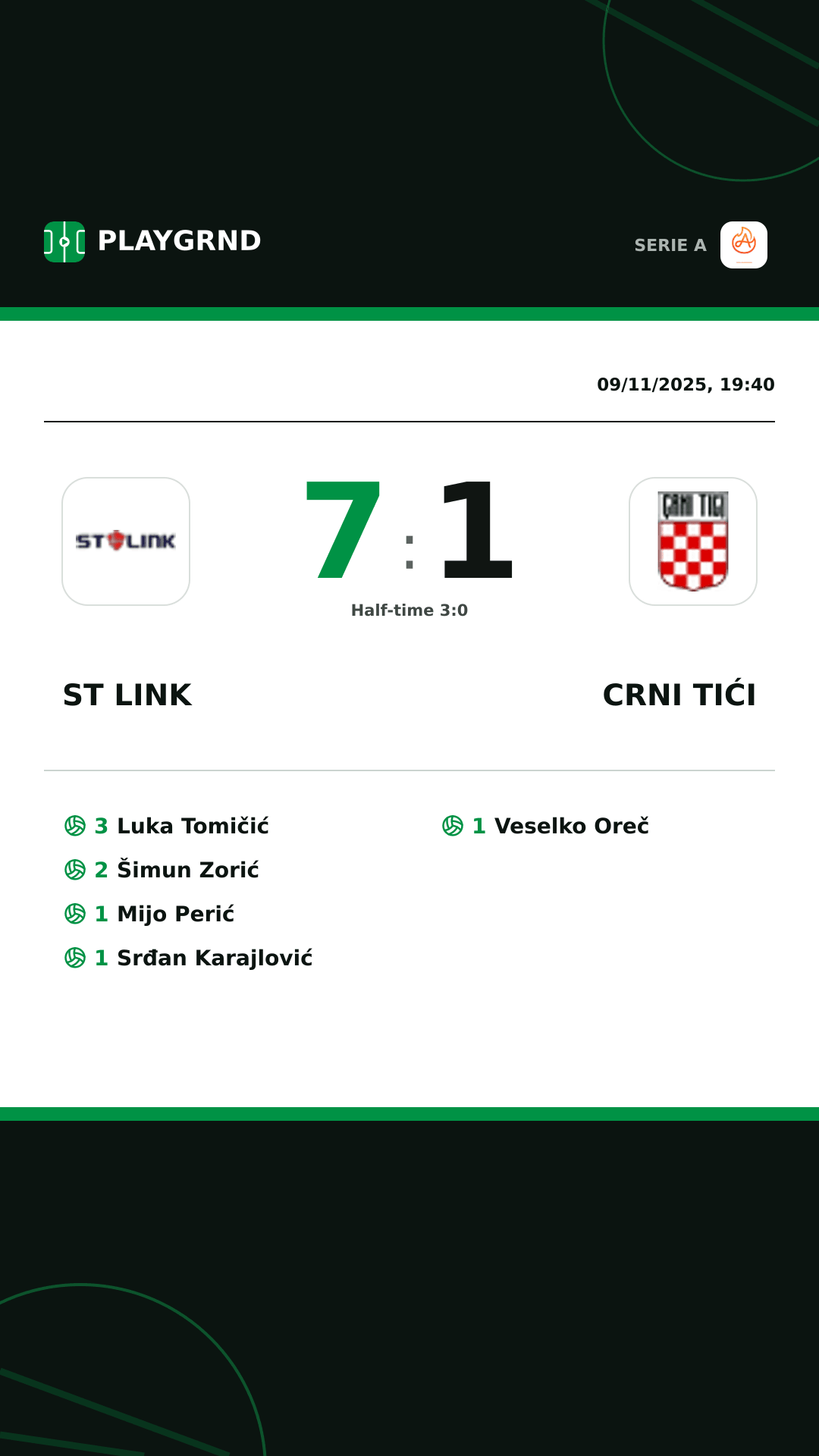 Instagram artwork: ST Link 7:1 Crni Tići