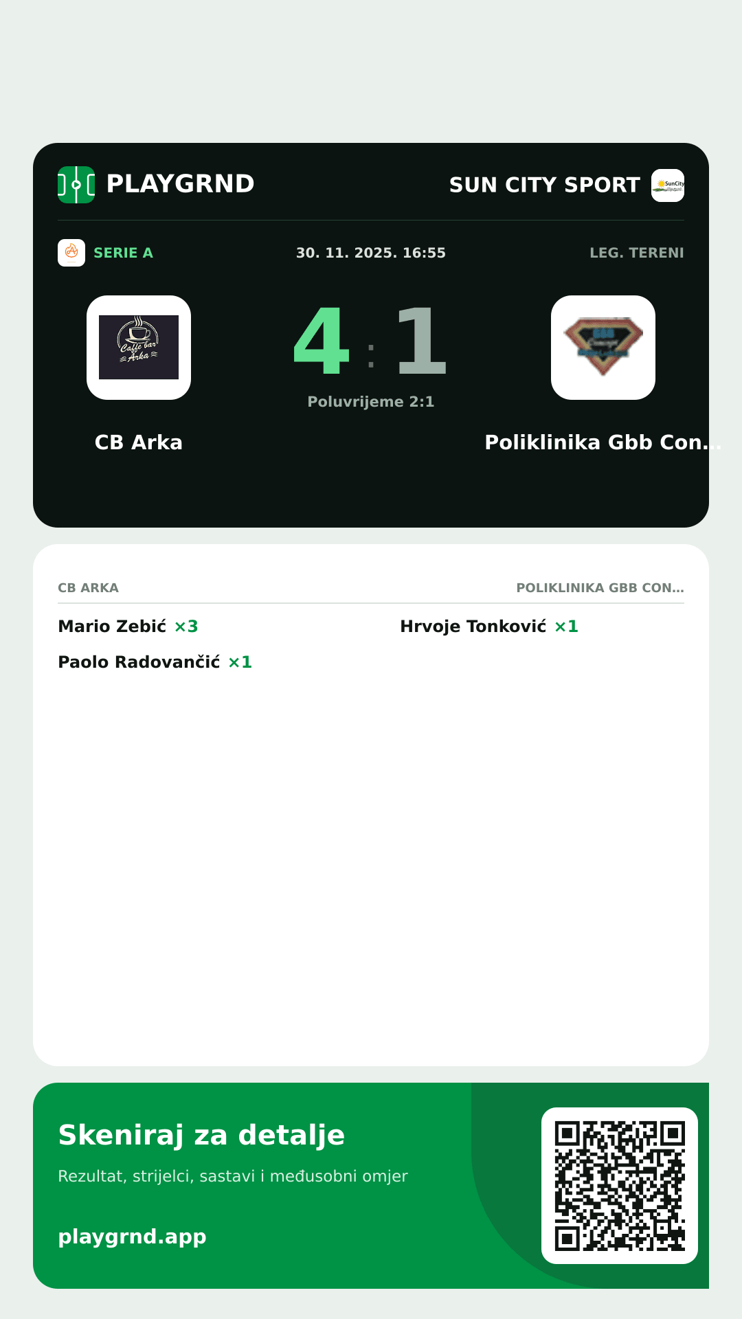Story slika: CB Arka 4:1 Poliklinika Gbb Concept