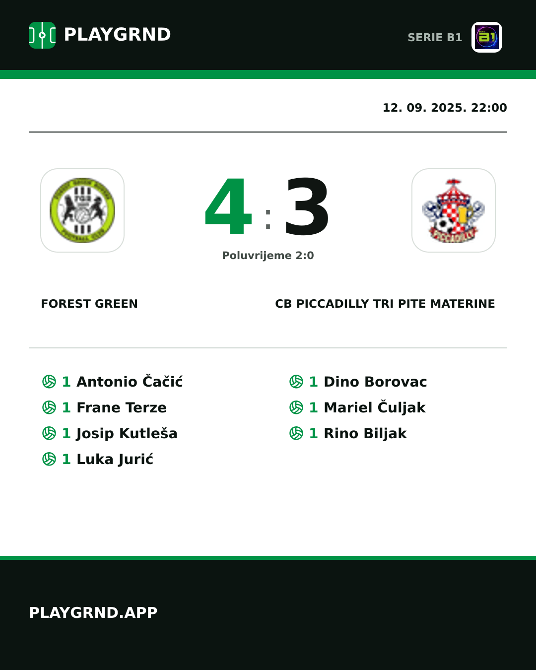 Instagram slika: Forest Green 4:3 CB Piccadilly Tri Pite Materine