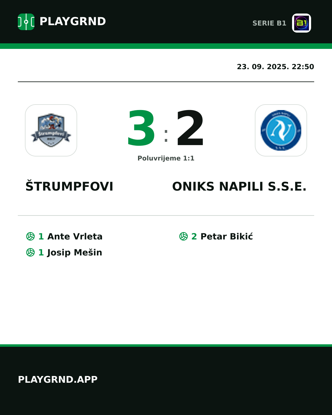 Instagram slika: Štrumpfovi 3:2 Oniks Napili S.S.E.