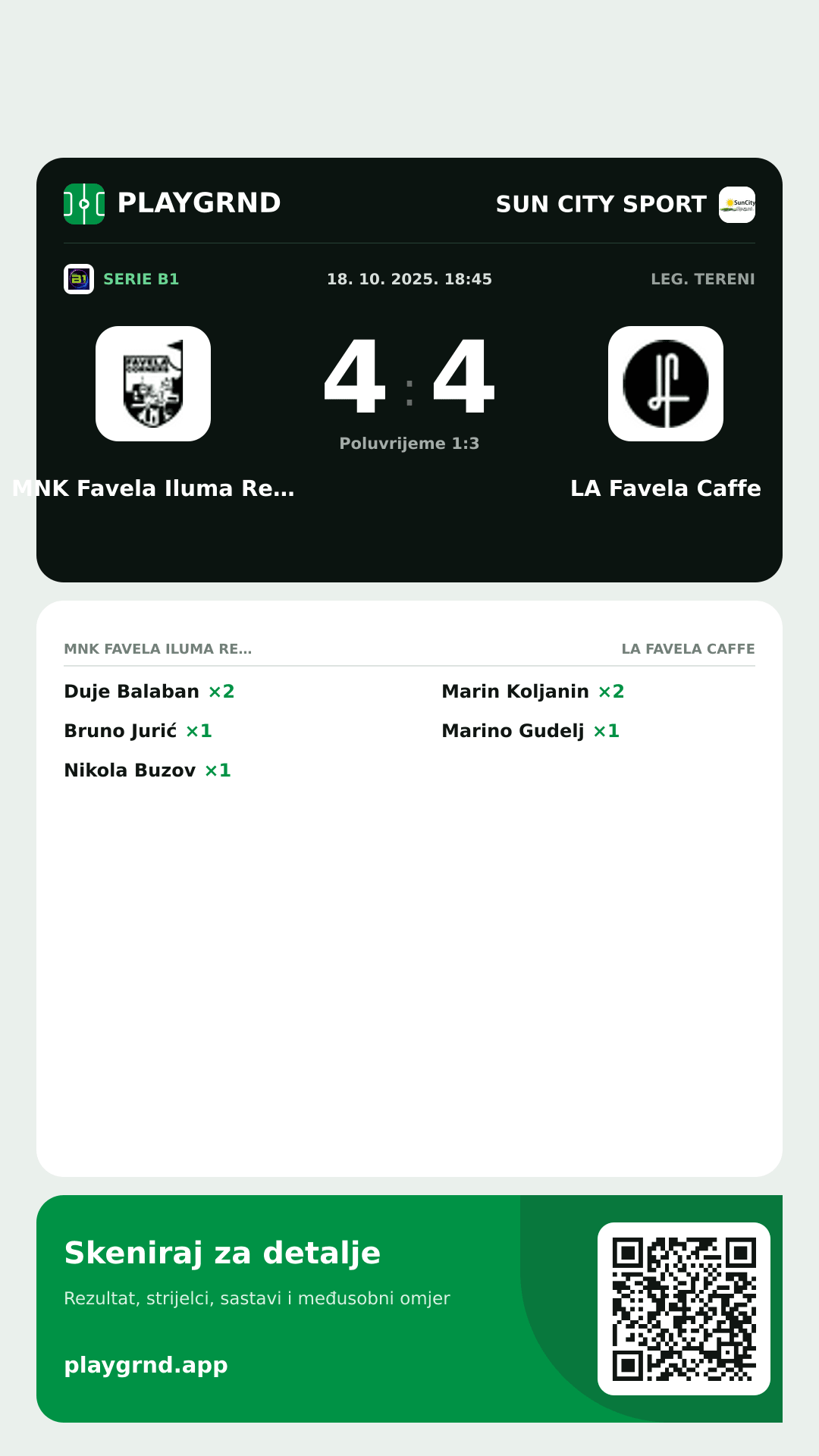 Story slika: MNK Favela Iluma Rent 4:4 LA Favela Caffe