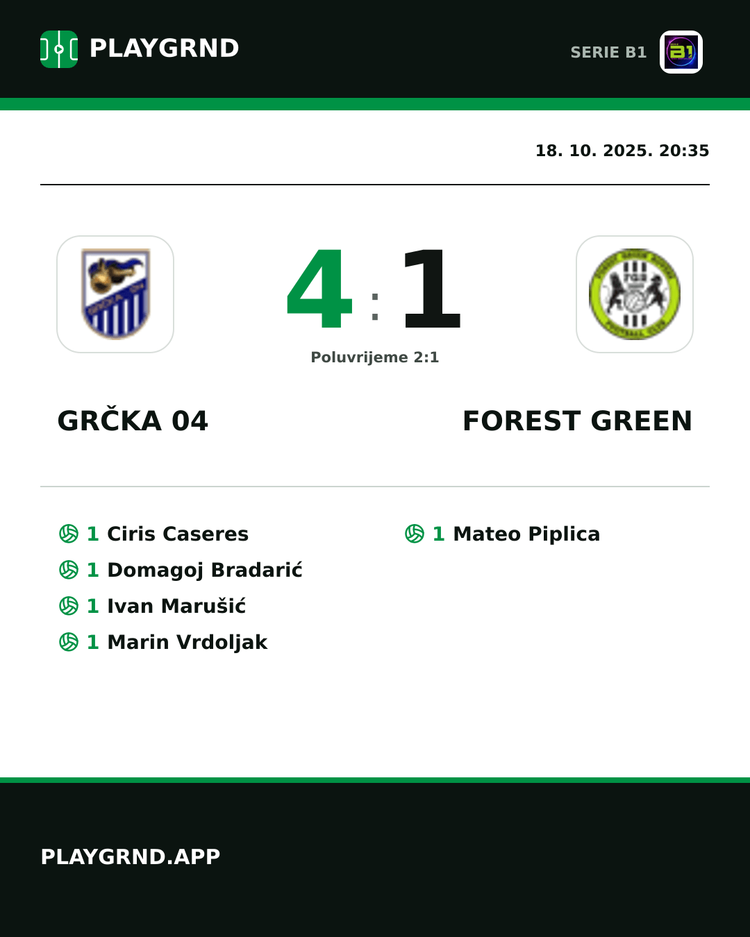Instagram slika: Grčka 04 4:1 Forest Green
