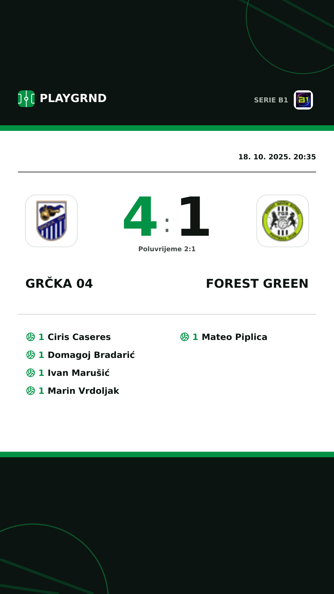 Instagram slika: Grčka 04 4:1 Forest Green