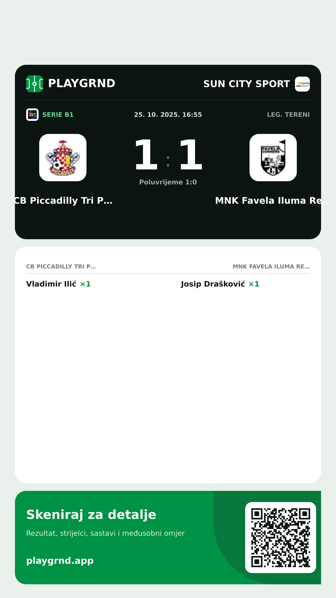 Story slika: CB Piccadilly Tri Pite Materine 1:1 MNK Favela Iluma Rent