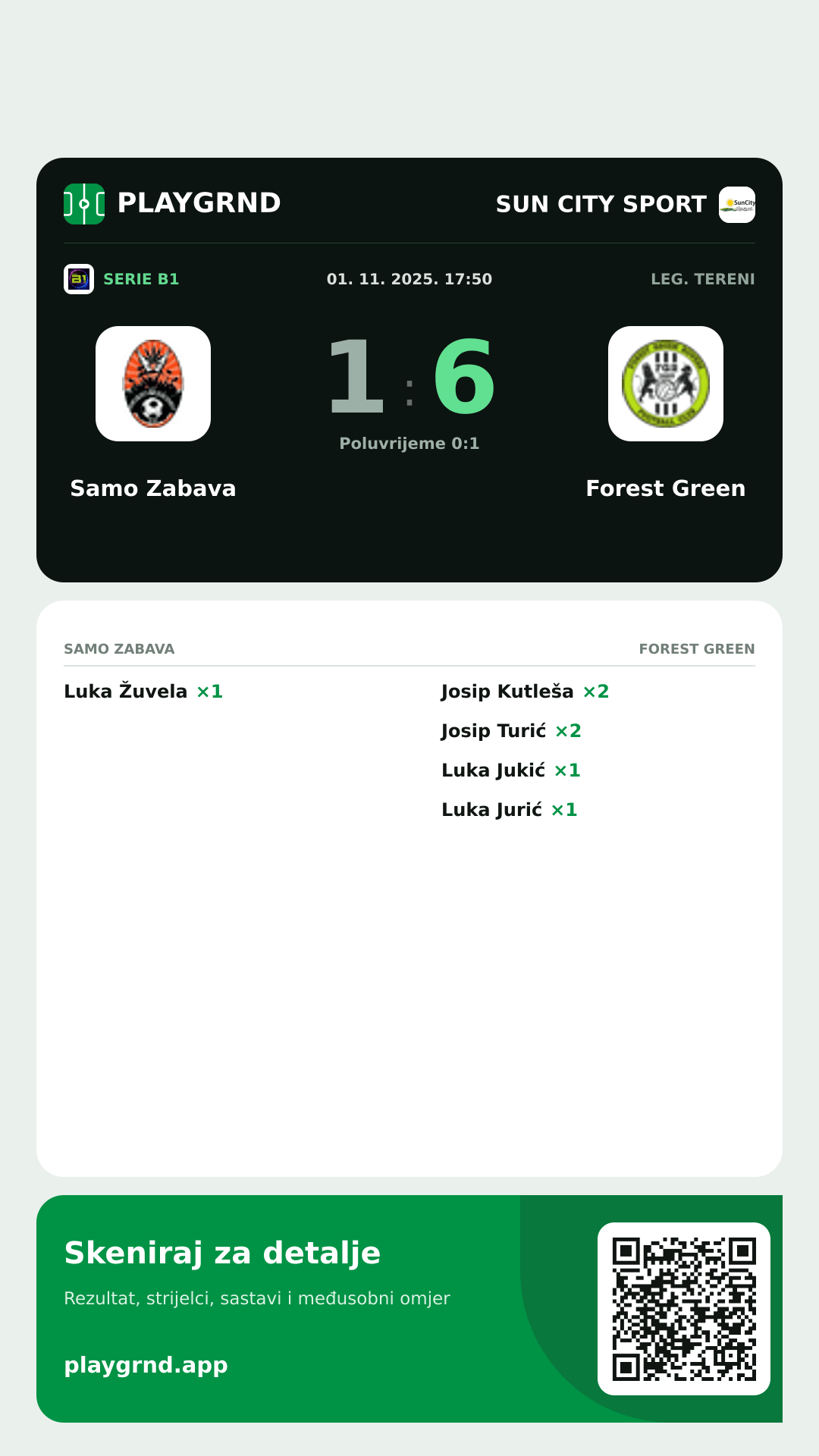 Story slika: Samo Zabava 1:6 Forest Green