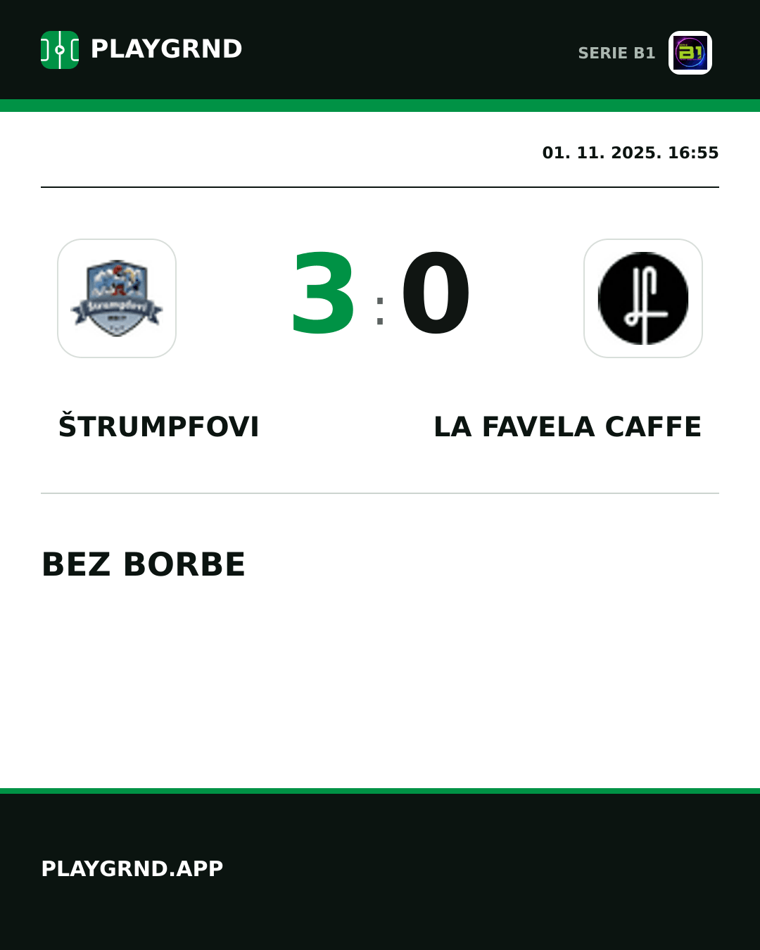 Instagram slika: Štrumpfovi 3:0 LA Favela Caffe
