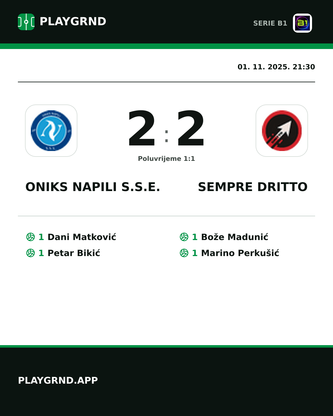 Instagram slika: Oniks Napili S.S.E. 2:2 Sempre Dritto