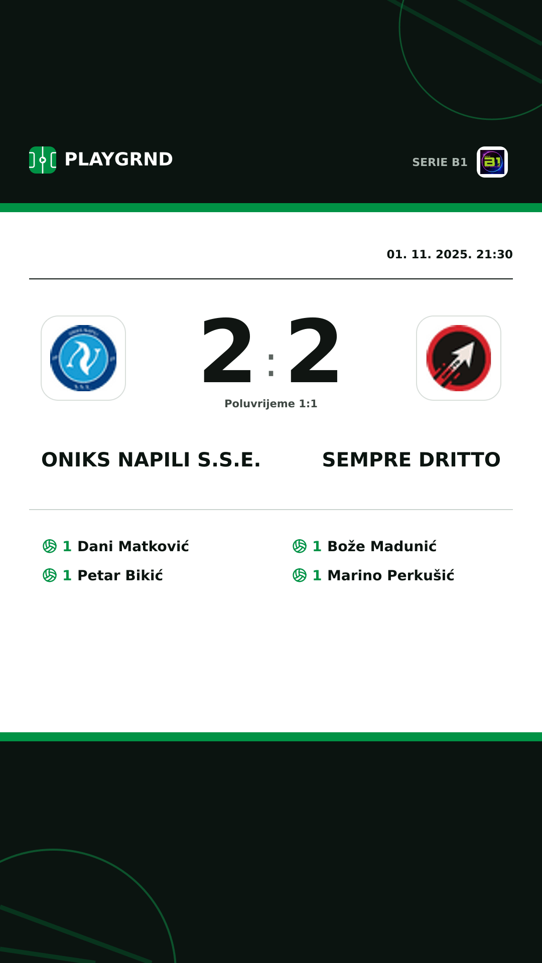 Instagram slika: Oniks Napili S.S.E. 2:2 Sempre Dritto