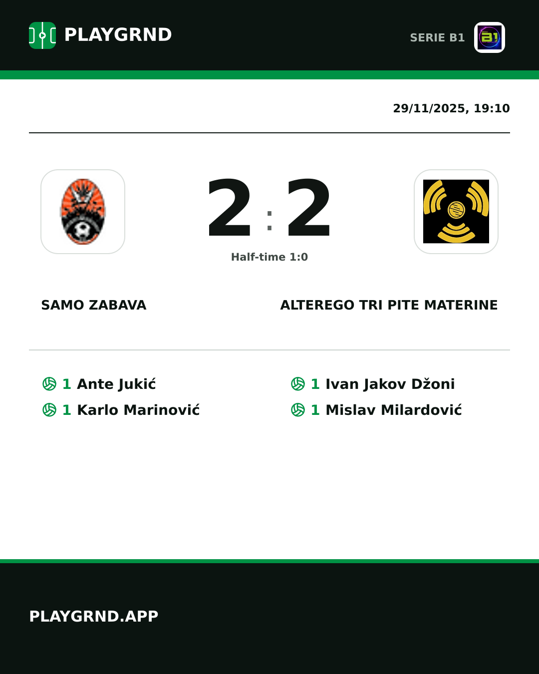Instagram artwork: Samo Zabava 2:2 AlterEgo tri pite materine