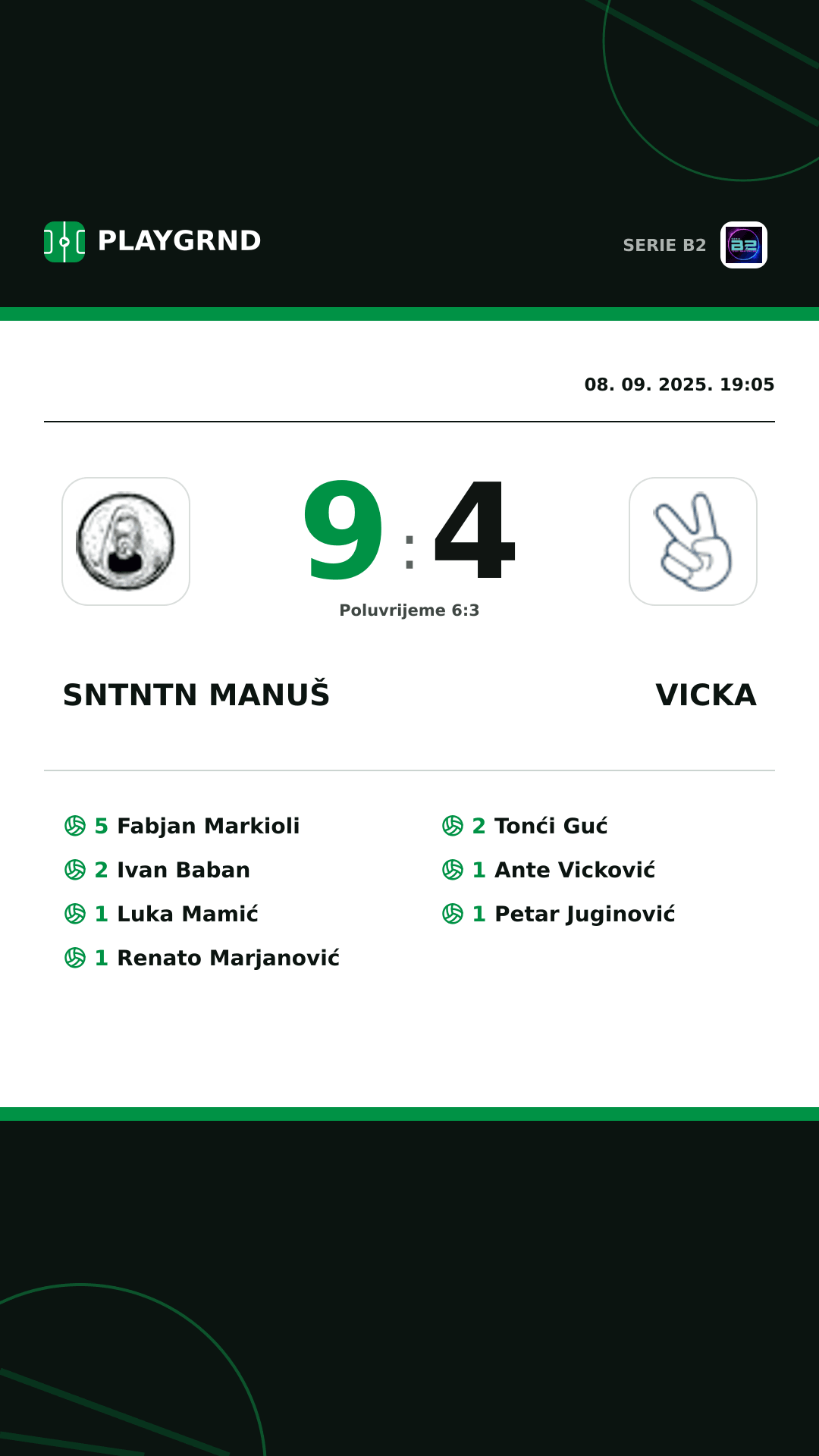 Instagram slika: Sntntn Manuš 9:4 Vicka