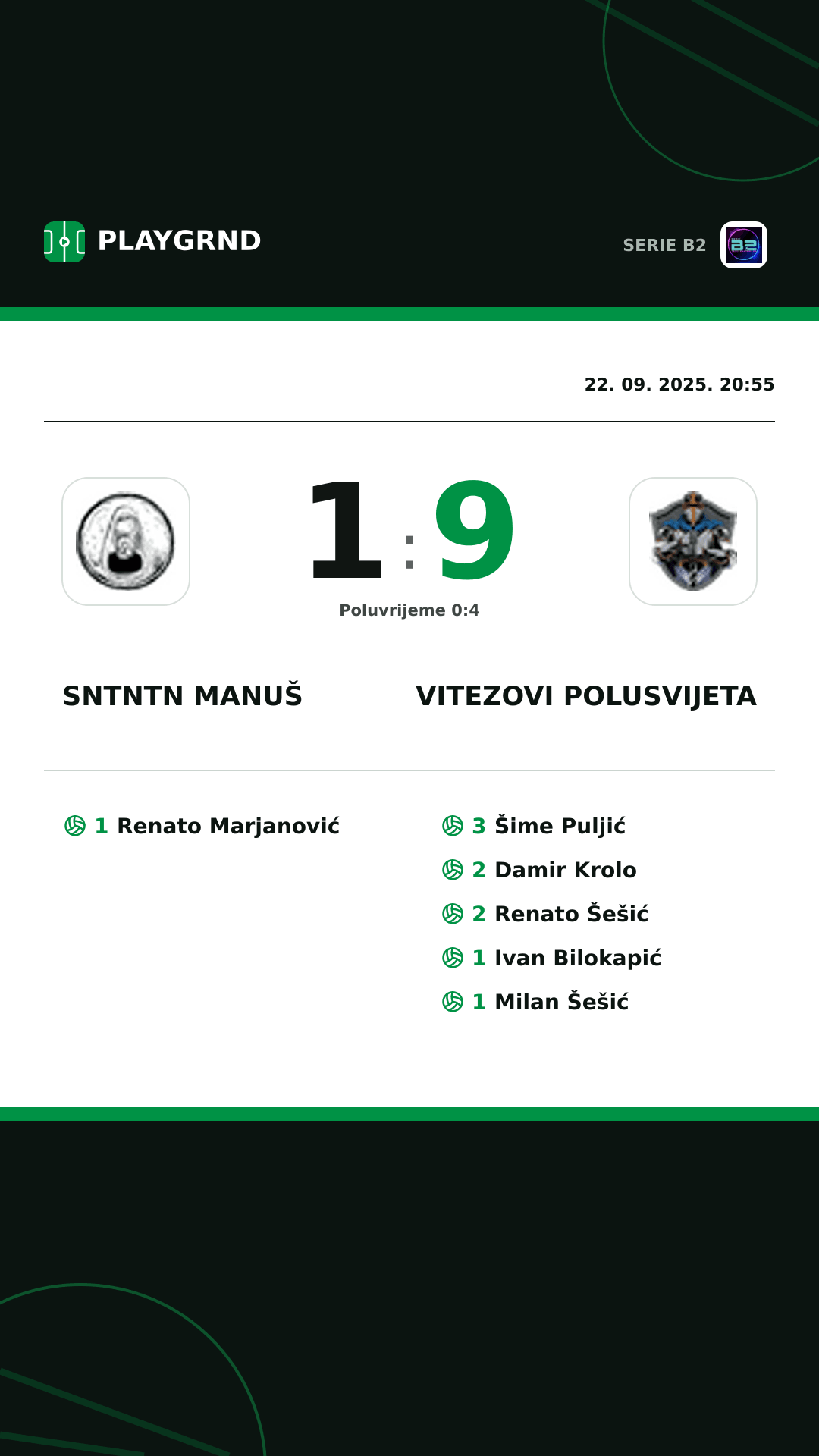 Instagram slika: Sntntn Manuš 1:9 Vitezovi Polusvijeta