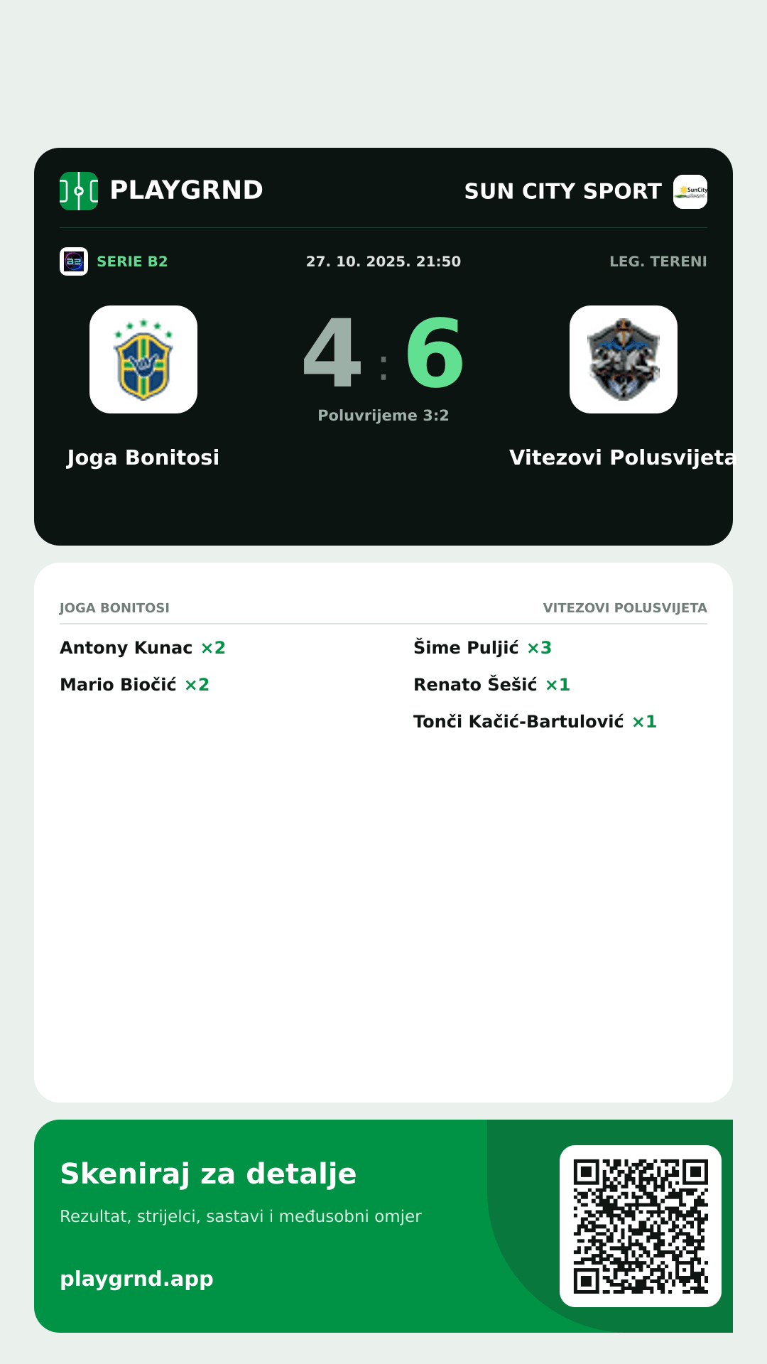 Story slika: Joga Bonitosi 4:6 Vitezovi Polusvijeta