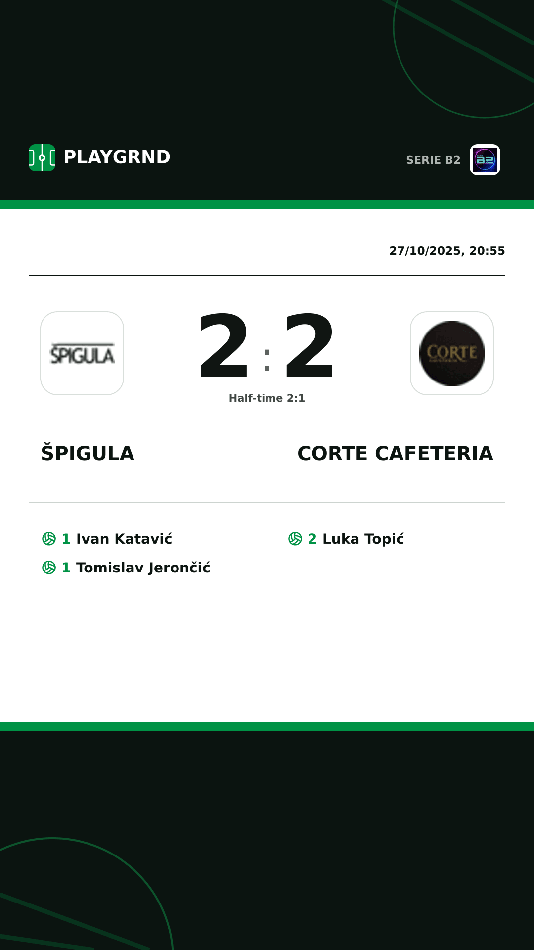 Instagram artwork: Špigula 2:2 Corte Cafeteria