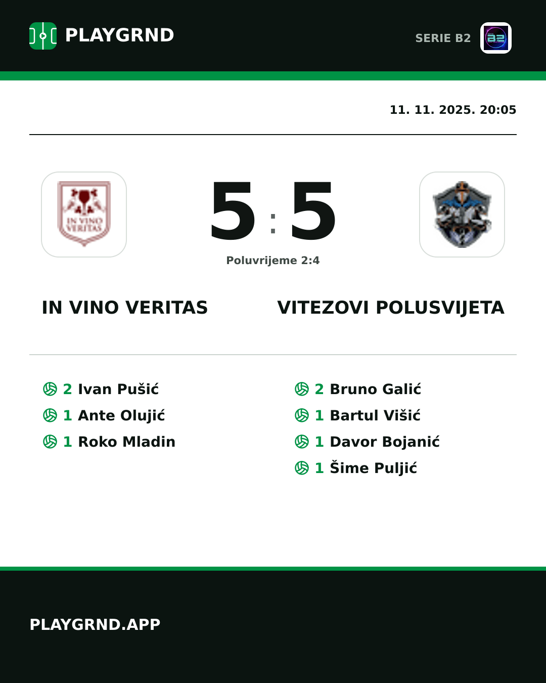 Instagram slika: IN Vino Veritas 5:5 Vitezovi Polusvijeta