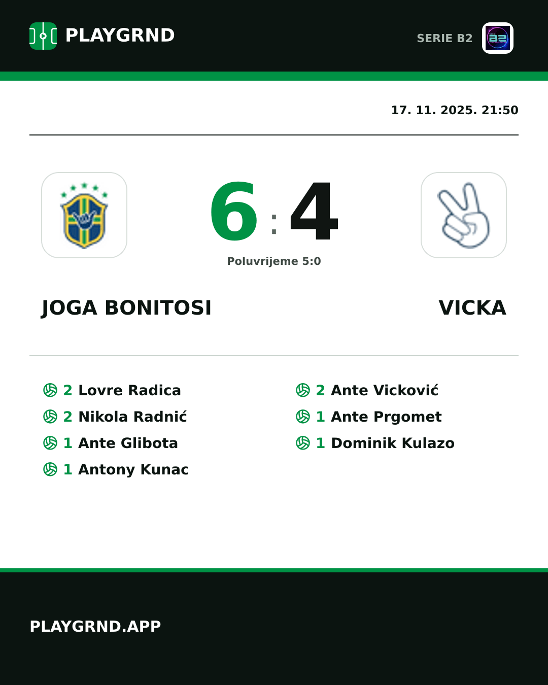 Instagram slika: Joga Bonitosi 6:4 Vicka