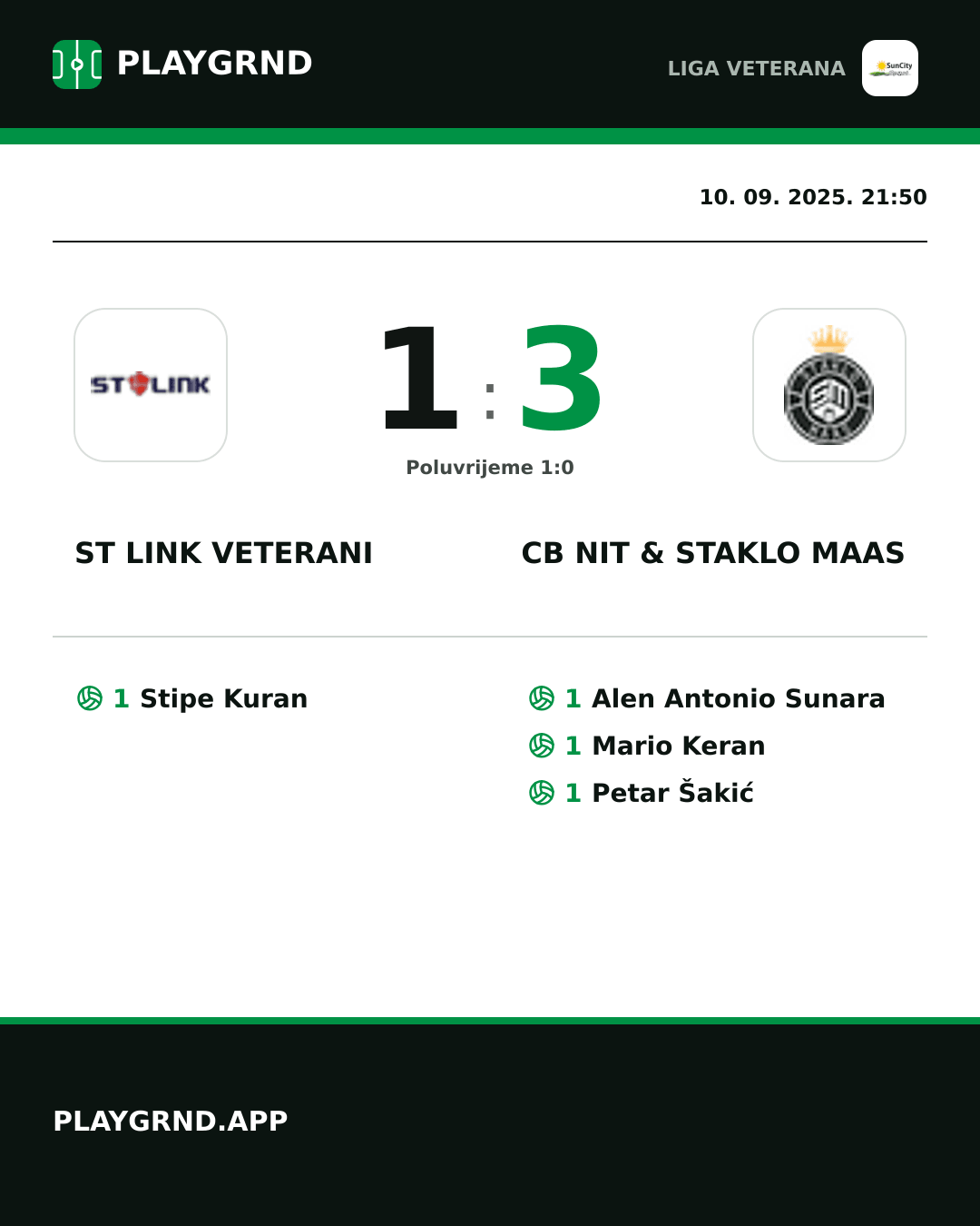 Instagram slika: ST Link Veterani 1:3 CB Nit & Staklo Maas