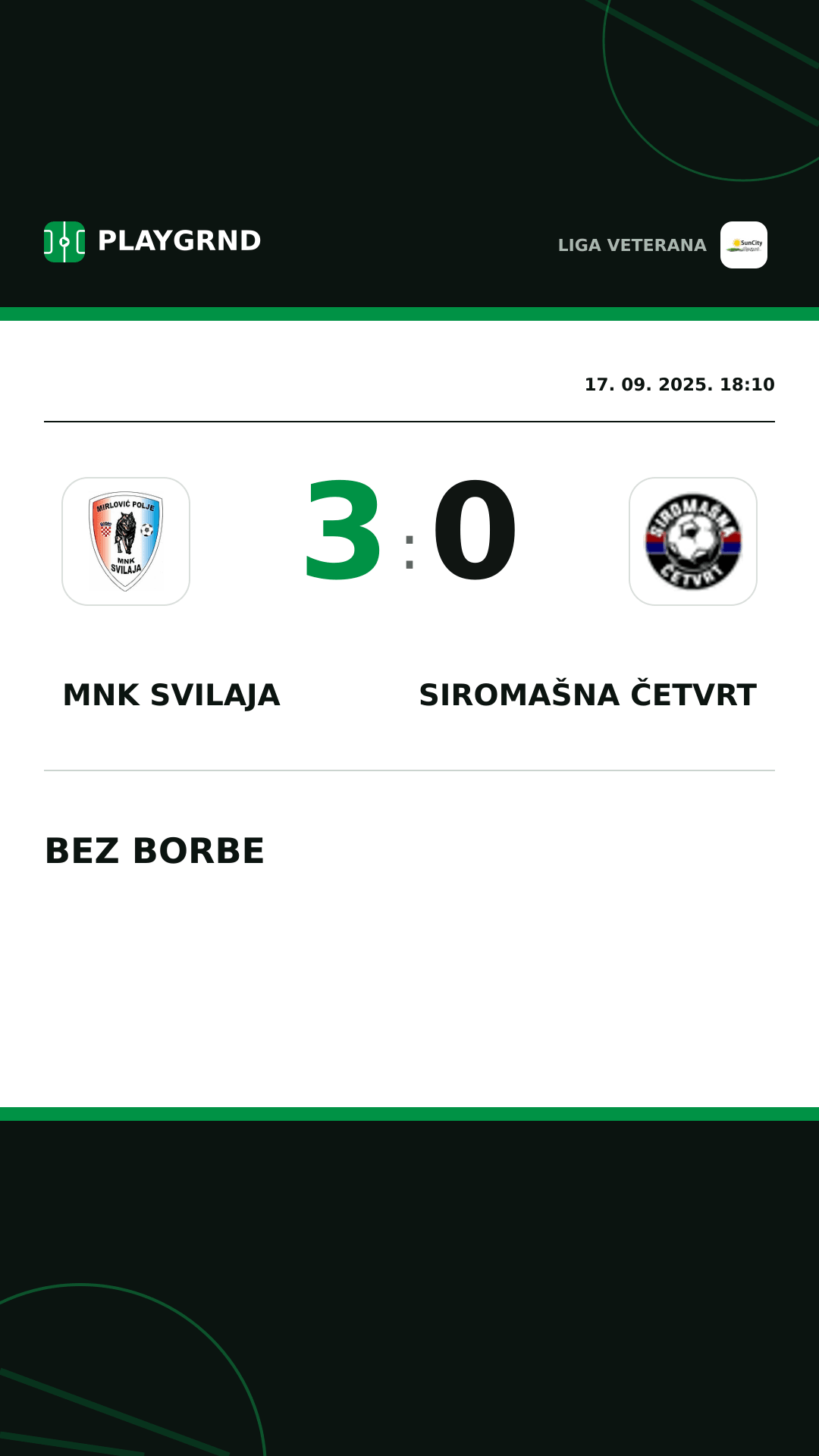 Instagram slika: MNK Svilaja 3:0 Siromašna Četvrt