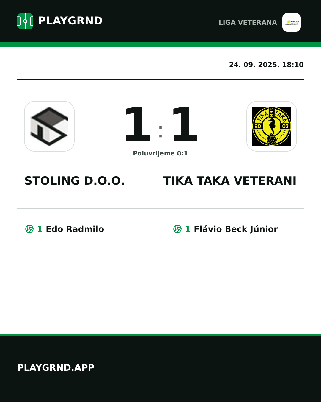 Instagram slika: Stoling D.O.O. 1:1 Tika Taka Veterani