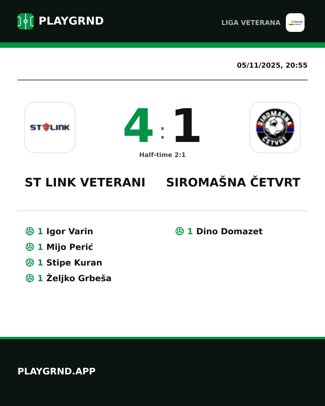 Instagram artwork: ST Link Veterani 4:1 Siromašna Četvrt