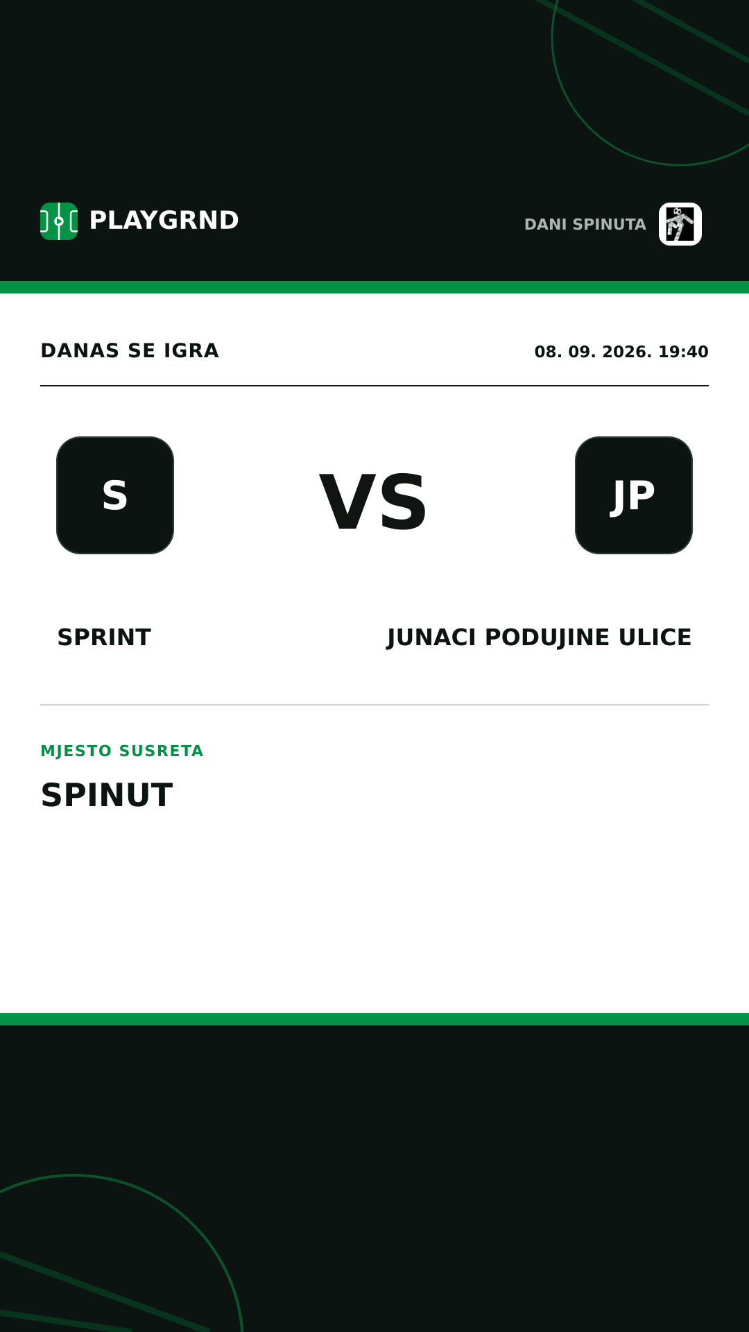 Instagram slika: Sprint vs Junaci Podujine Ulice