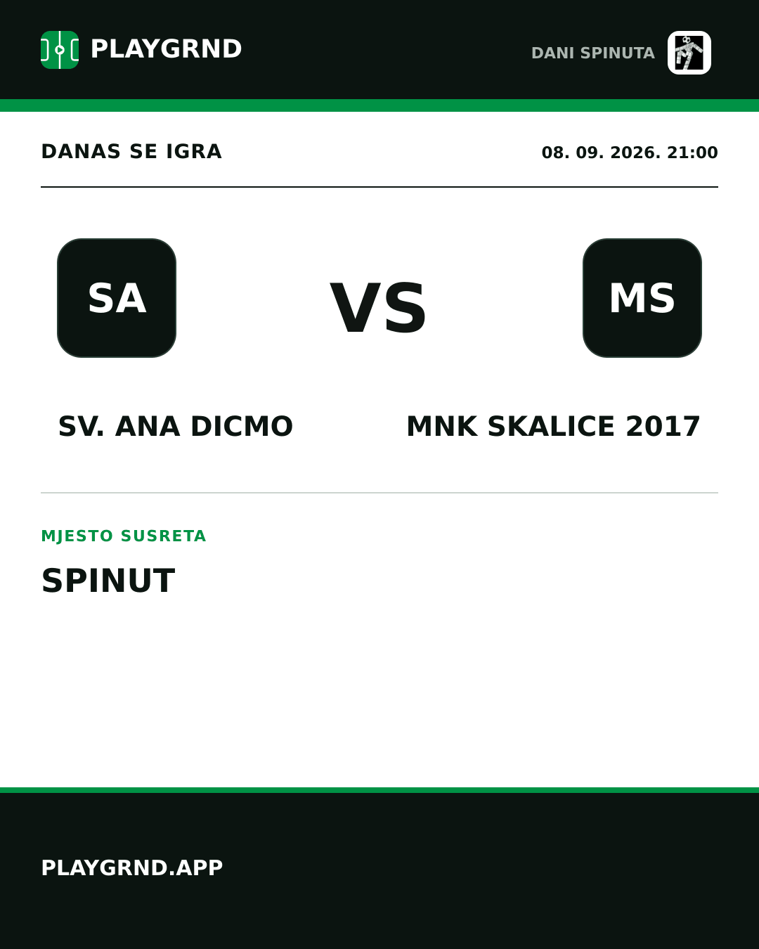 Instagram slika: Sv. Ana Dicmo vs MNK Skalice 2017