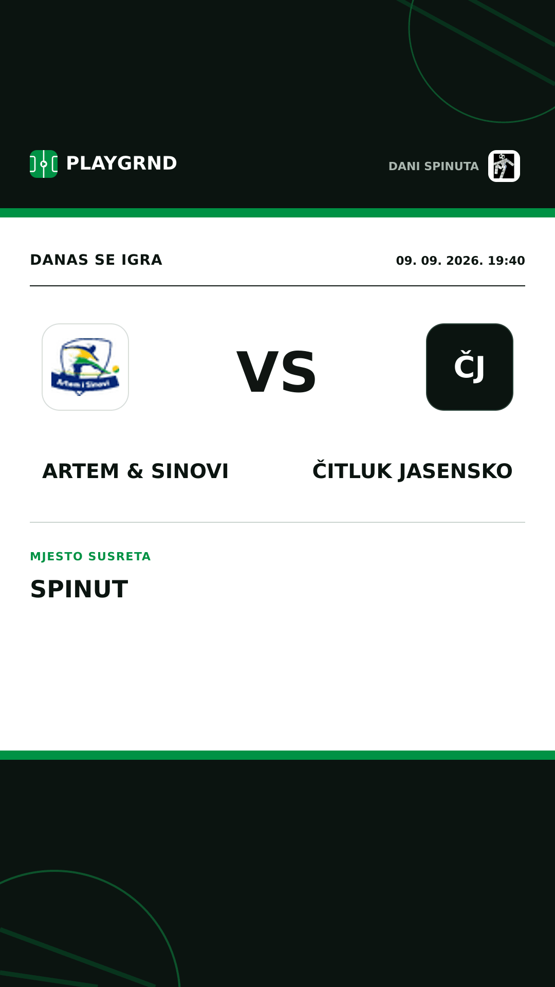 Instagram slika: Artem & Sinovi vs Čitluk Jasensko