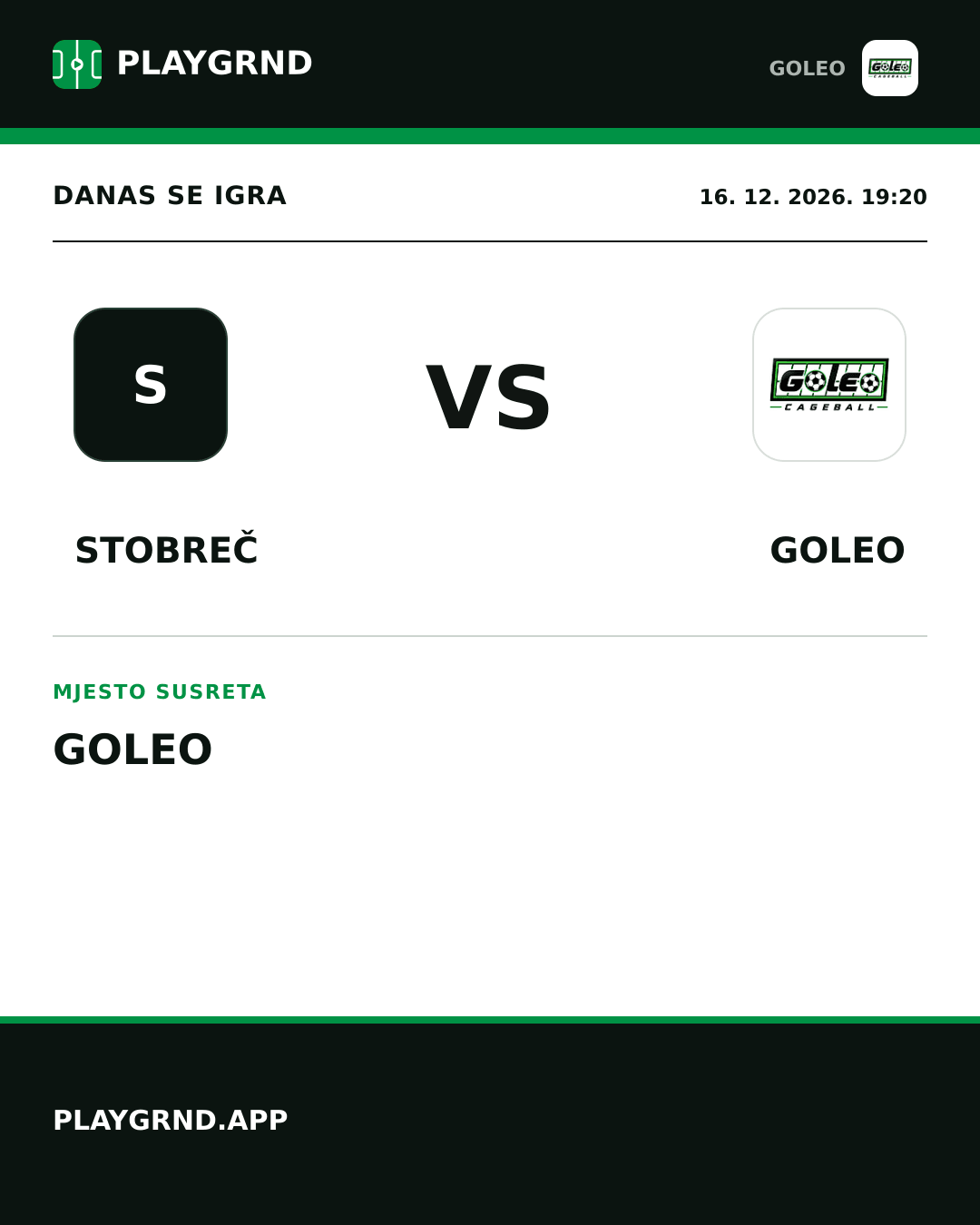 Instagram slika: Stobreč vs Goleo