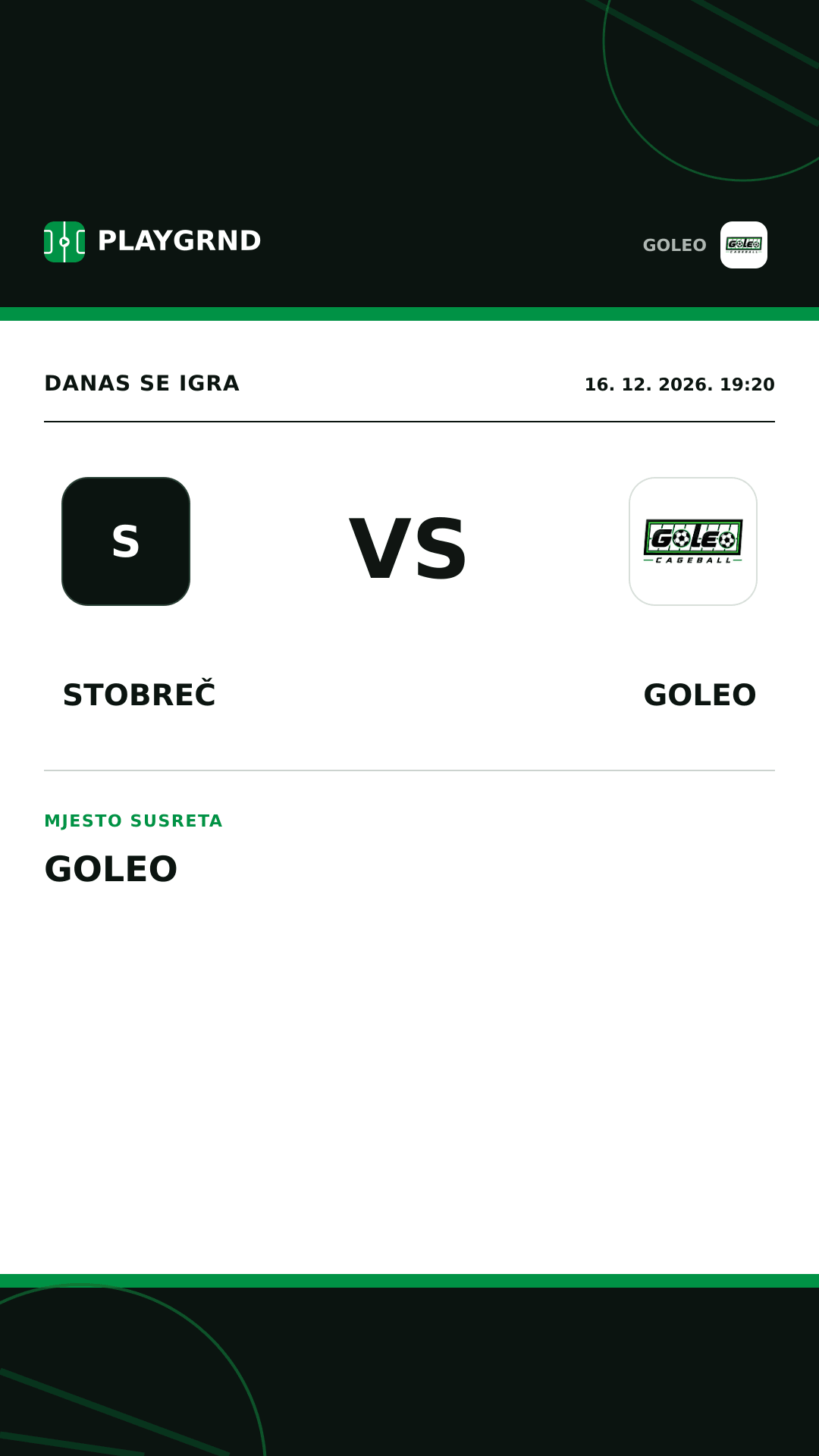 Instagram slika: Stobreč vs Goleo