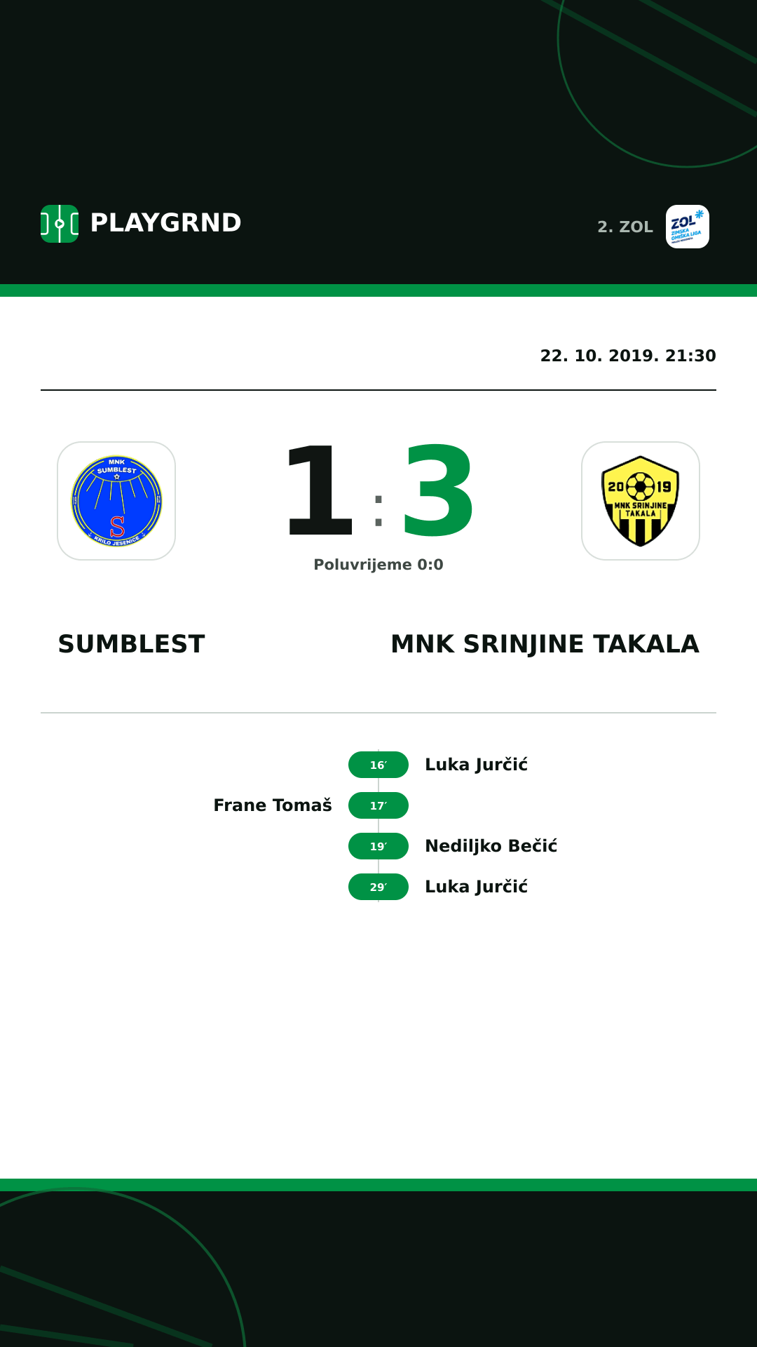 Instagram slika: Sumblest 1:3 MNK Srinjine Takala