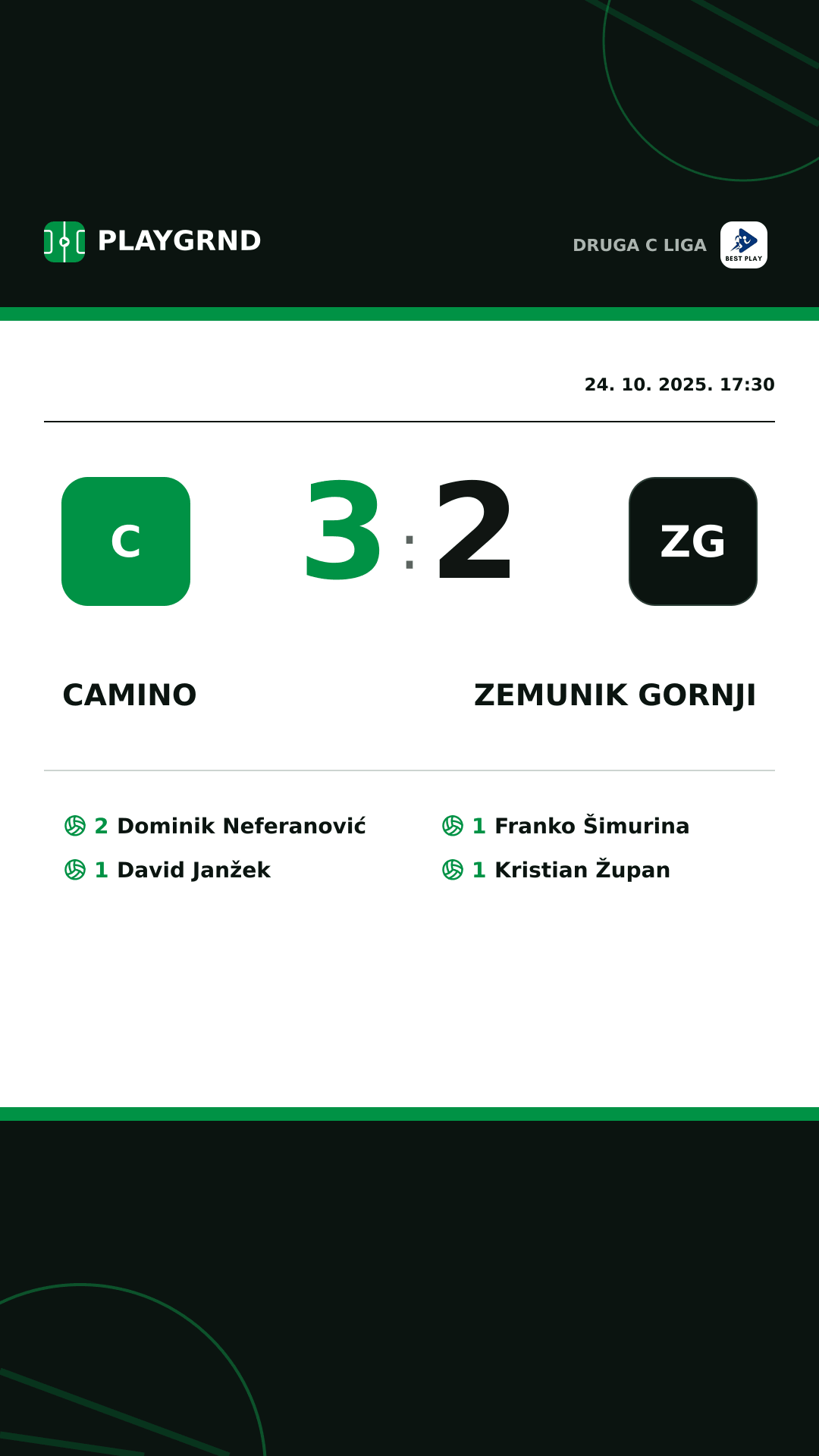 Instagram slika: Camino 3:2 Zemunik Gornji