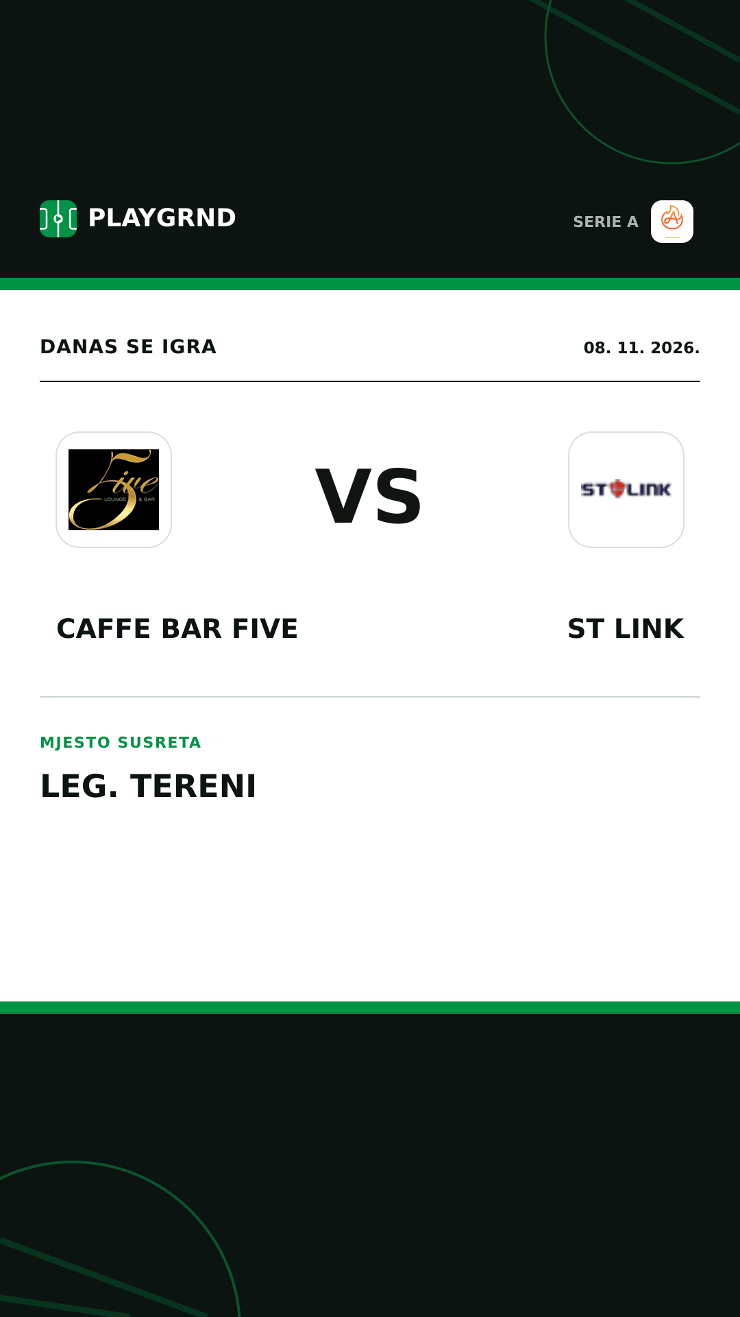 Instagram slika: Caffe Bar Five vs ST Link