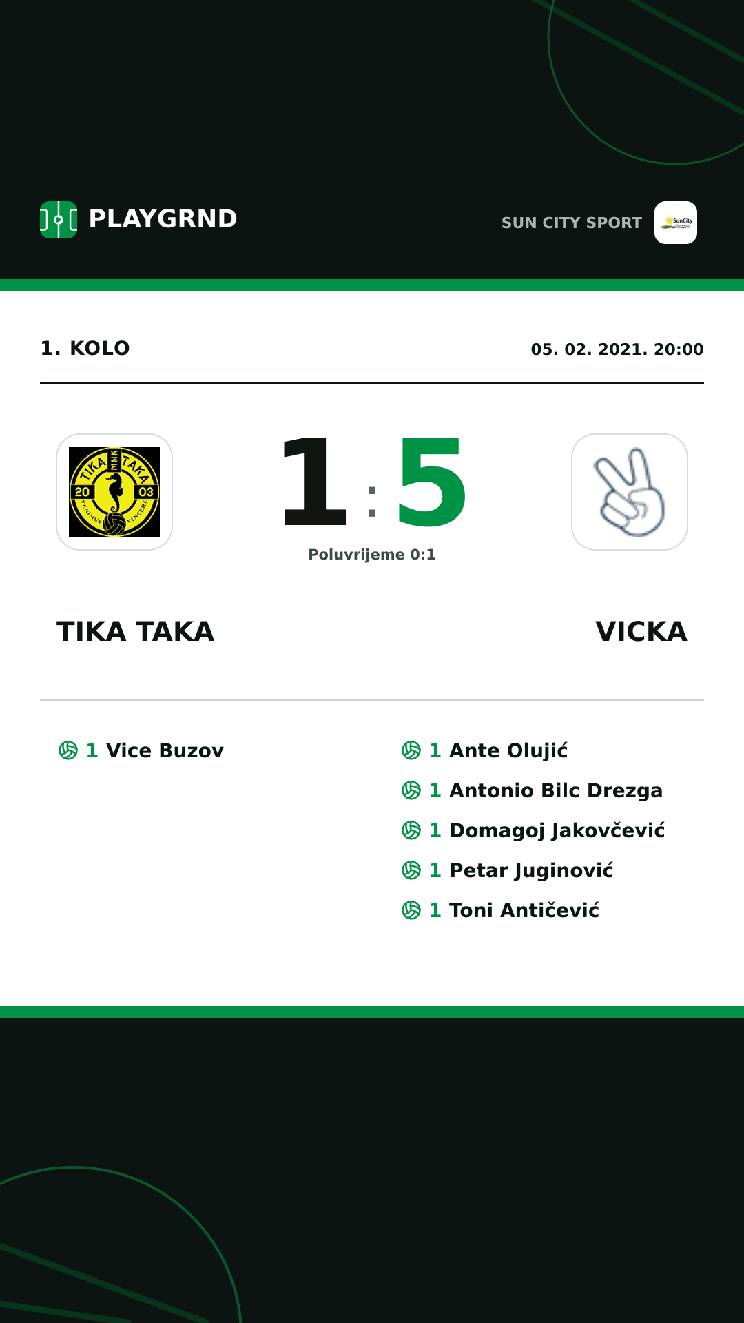 Instagram slika: Tika Taka 1:5 Vicka
