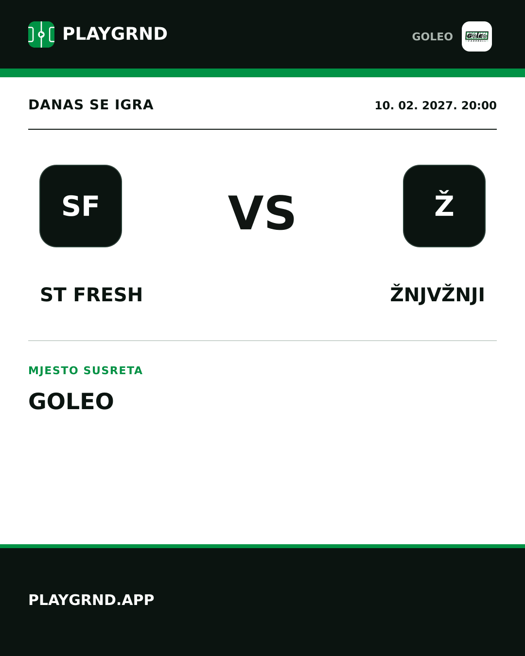 Instagram slika: ST Fresh vs Žnjvžnji