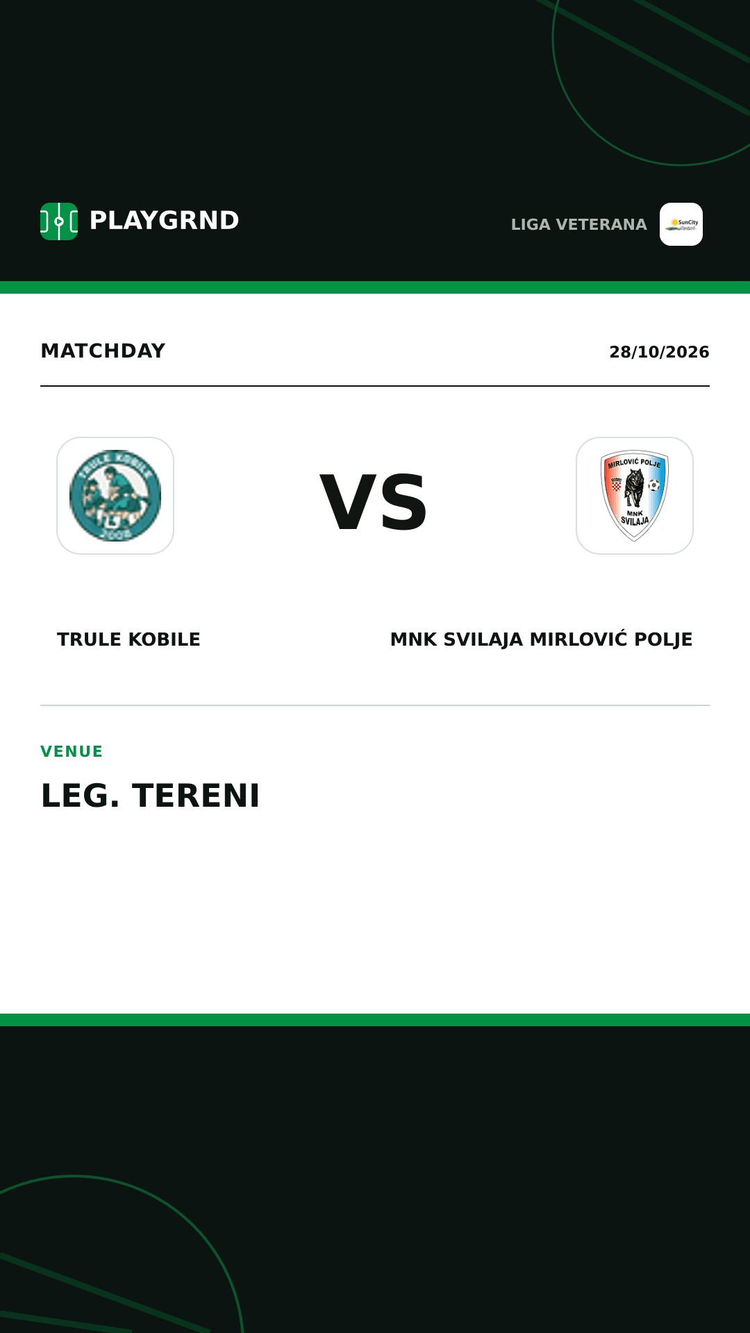 Instagram artwork: Trule Kobile vs MNK Svilaja Mirlović Polje