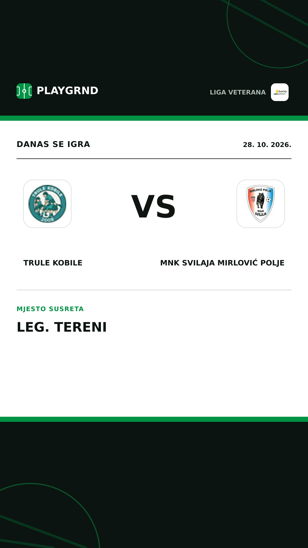 Instagram slika: Trule Kobile vs MNK Svilaja Mirlović Polje