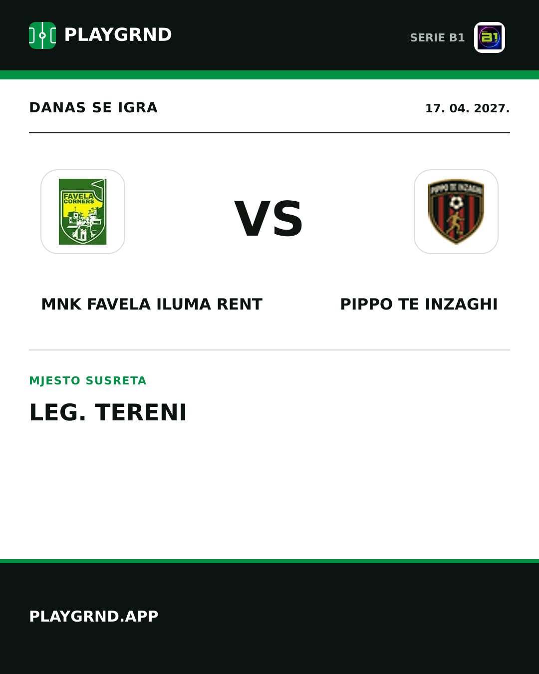 Instagram slika: MNK Favela Iluma Rent vs Pippo TE Inzaghi