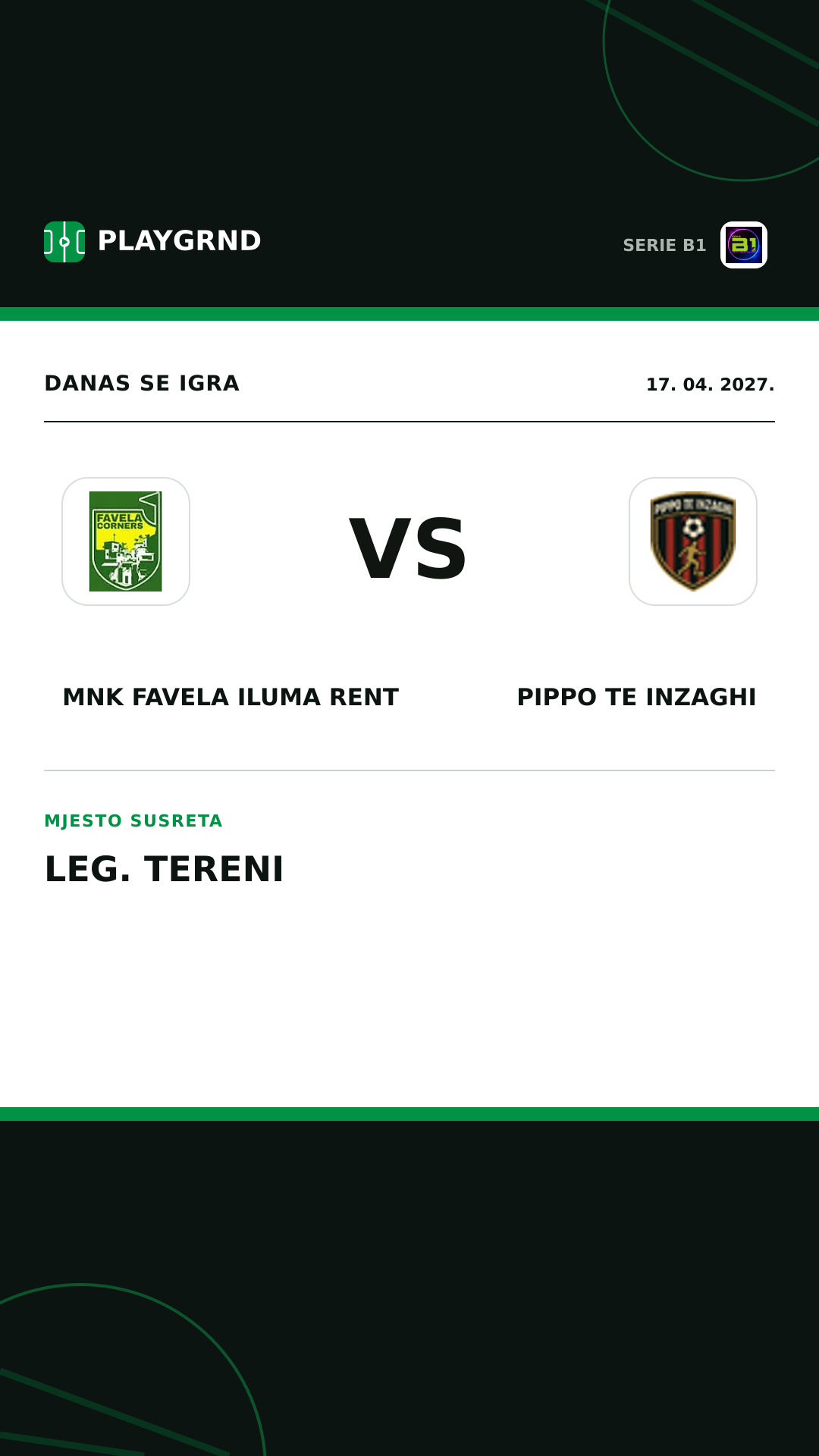 Instagram slika: MNK Favela Iluma Rent vs Pippo TE Inzaghi