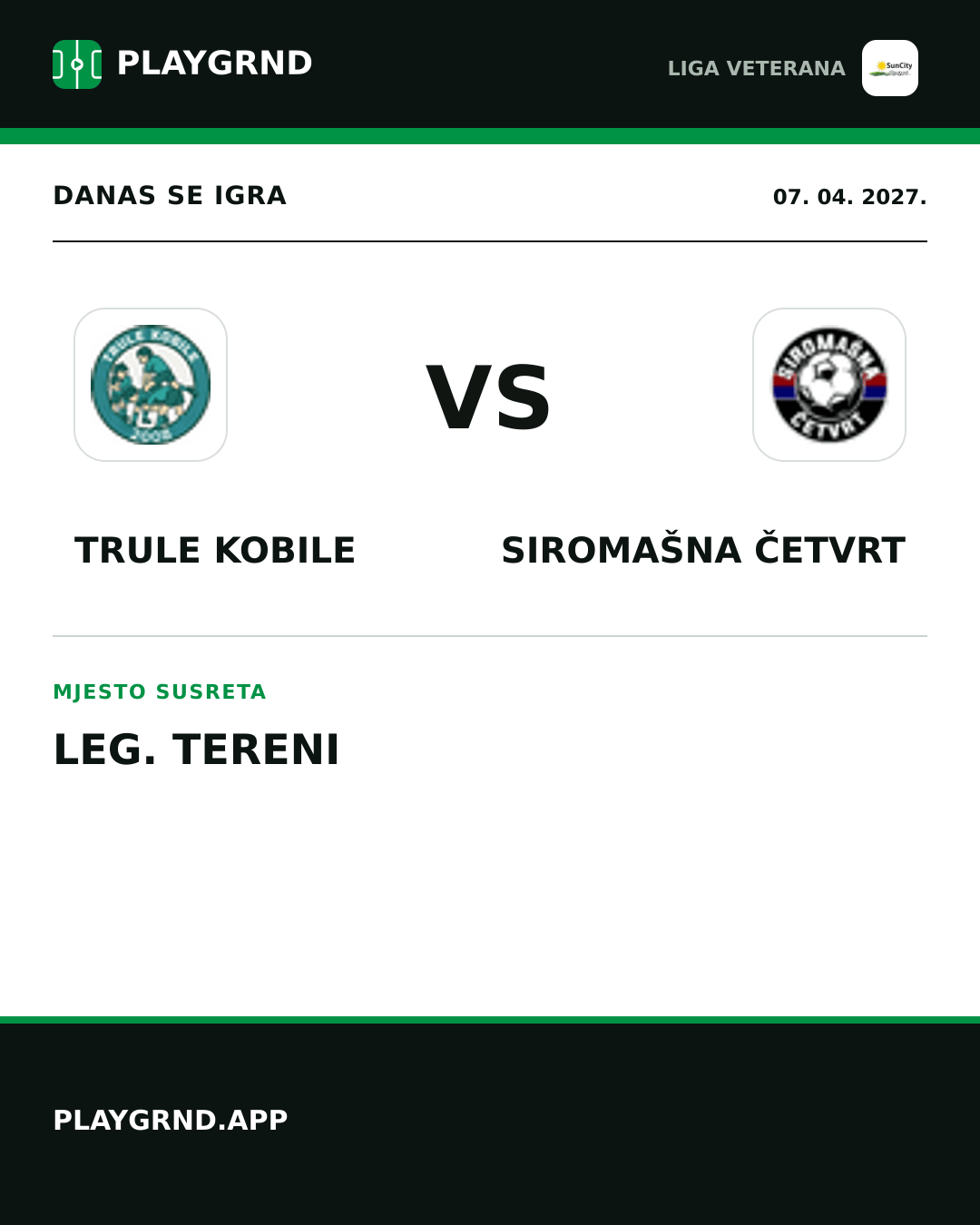 Instagram slika: Trule Kobile vs Siromašna Četvrt