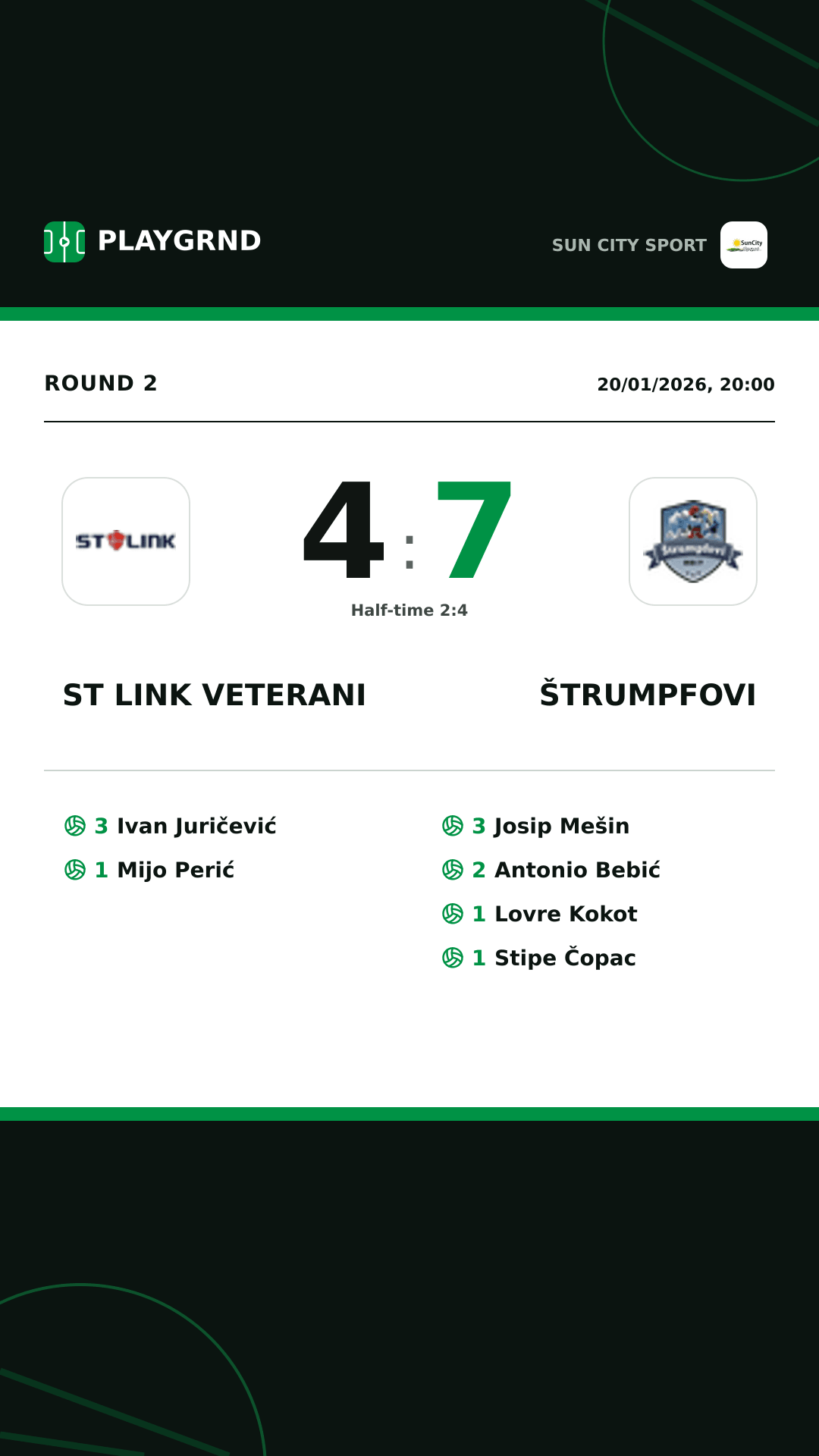Instagram artwork: ST Link Veterani 4:7 Štrumpfovi