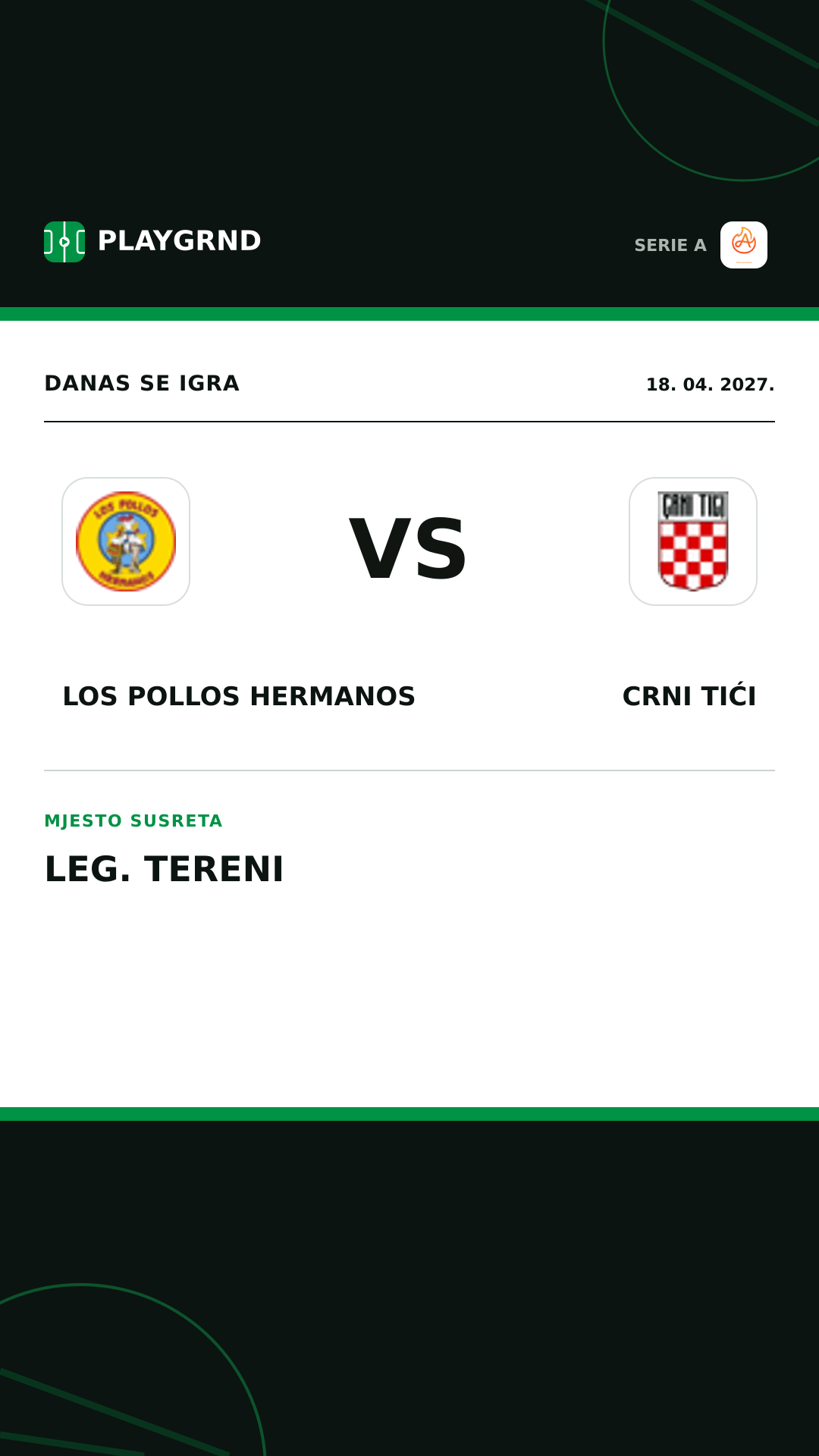 Instagram slika: Los Pollos Hermanos vs Crni Tići