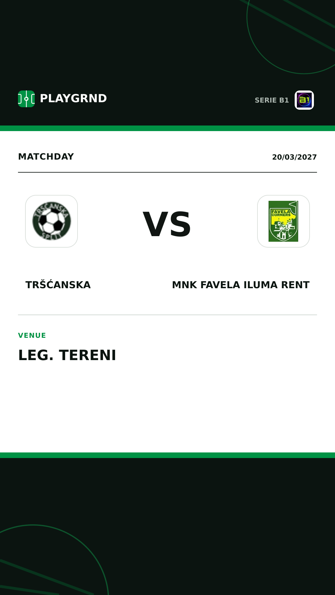 Instagram artwork: Tršćanska vs MNK Favela Iluma Rent