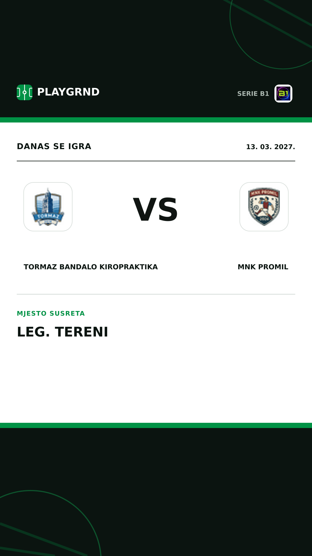 Instagram slika: Tormaz Bandalo Kiropraktika vs Mnk Promil