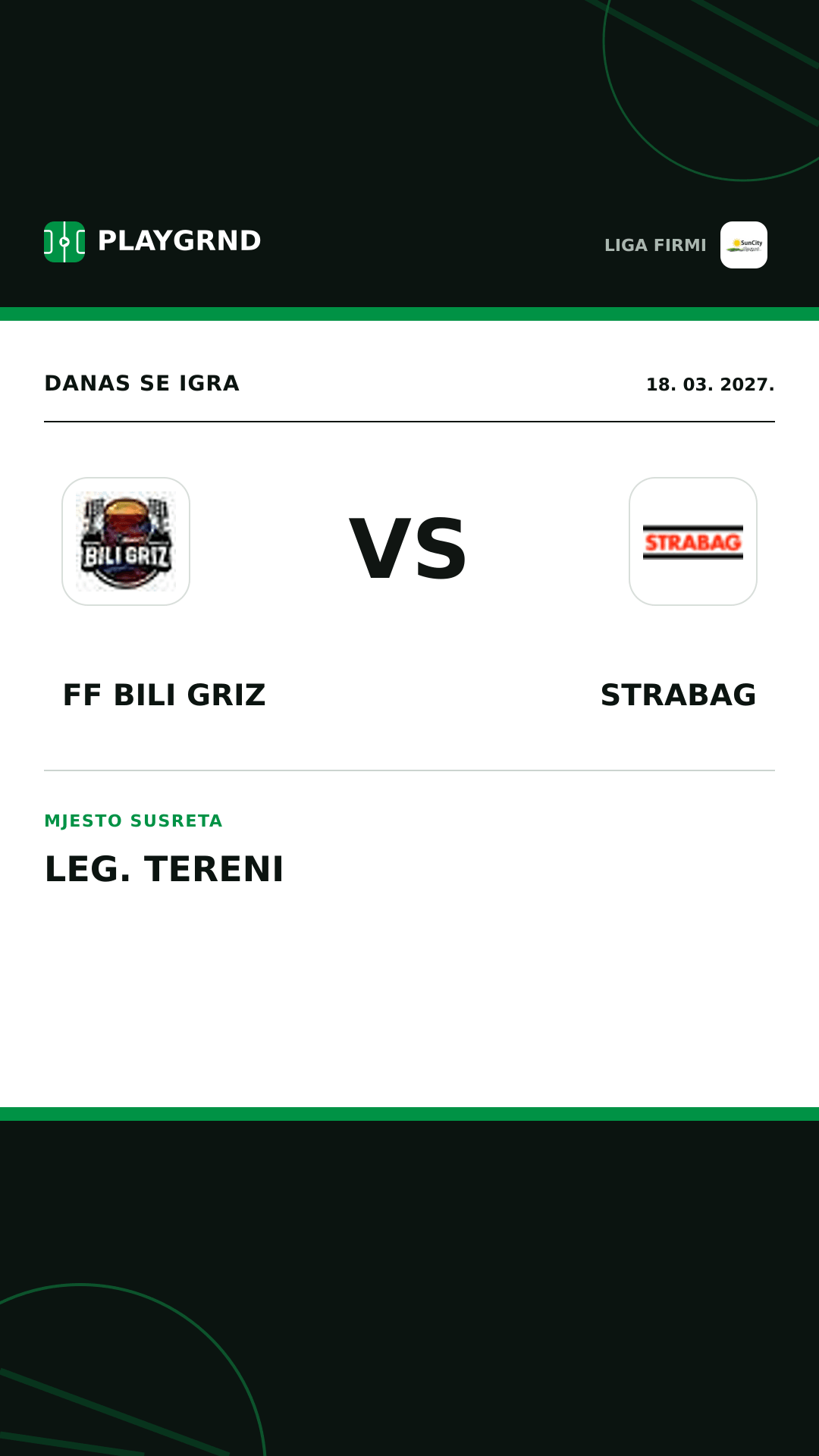 Instagram slika: FF Bili Griz vs Strabag