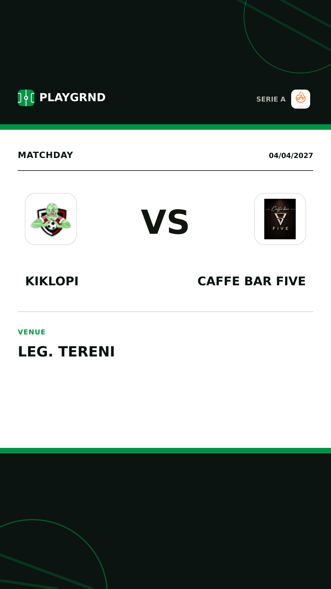 Instagram artwork: Kiklopi vs Caffe Bar Five