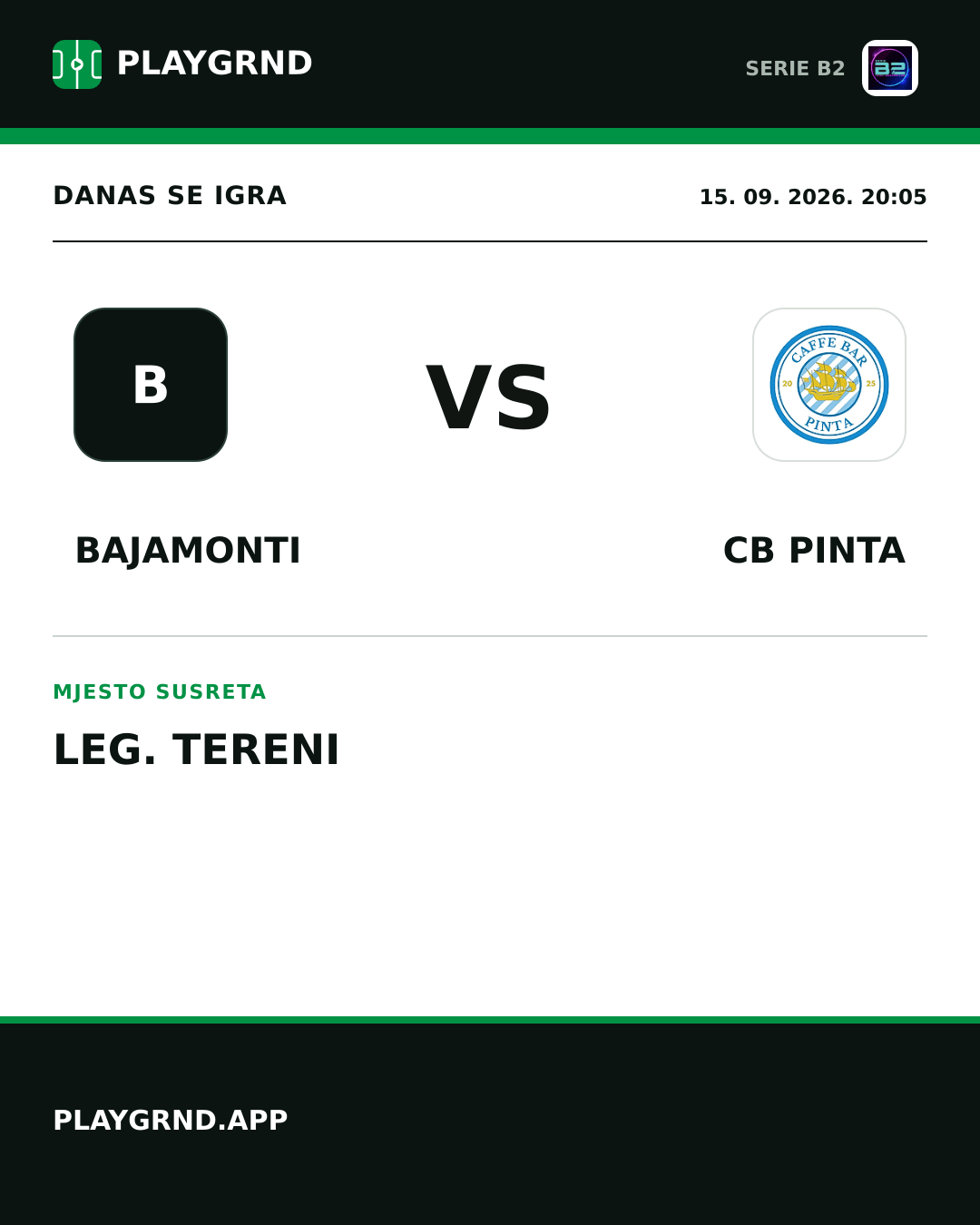 Instagram slika: Bajamonti vs CB Pinta