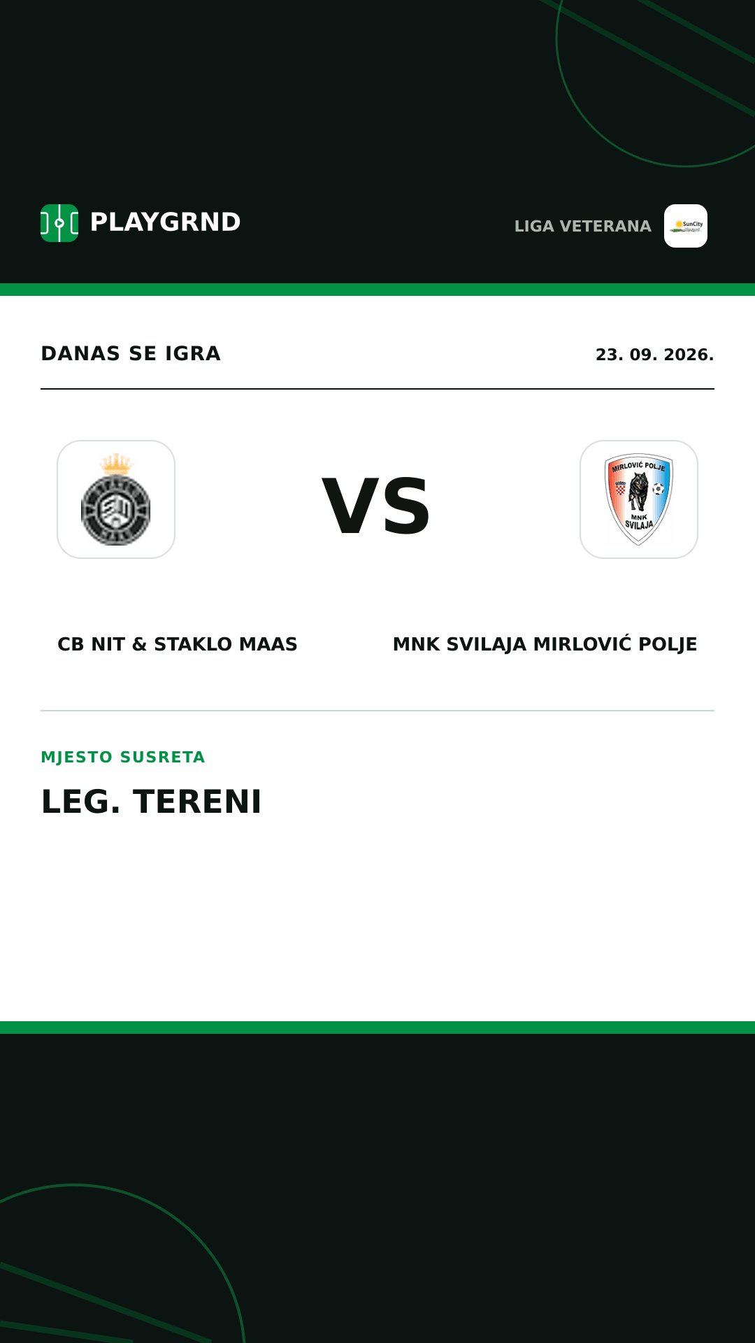 Instagram slika: CB Nit & Staklo Maas vs MNK Svilaja Mirlović Polje