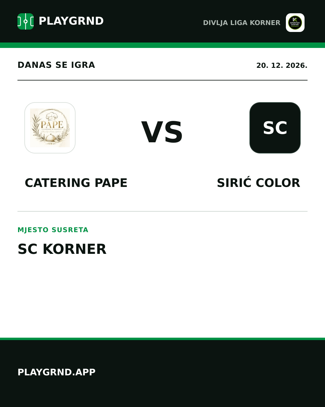 Instagram slika: Catering Pape vs Sirić Color